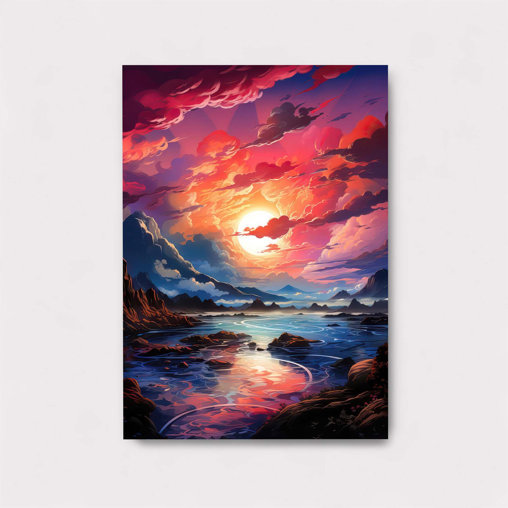 Sunset Whimsy Safe Wall Magnetic / M