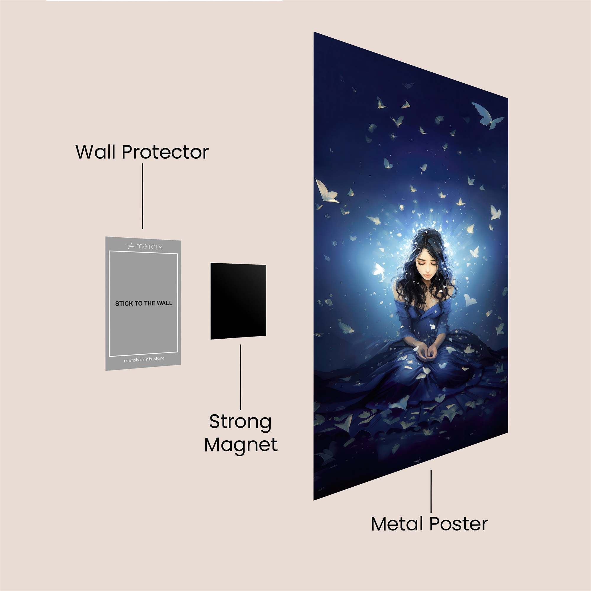 Butterfly Serenity Safe Wall Magnetic / M