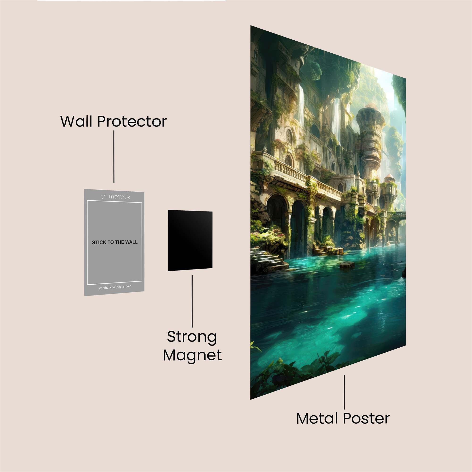 Ruin Serenity Safe Wall Magnetic / M