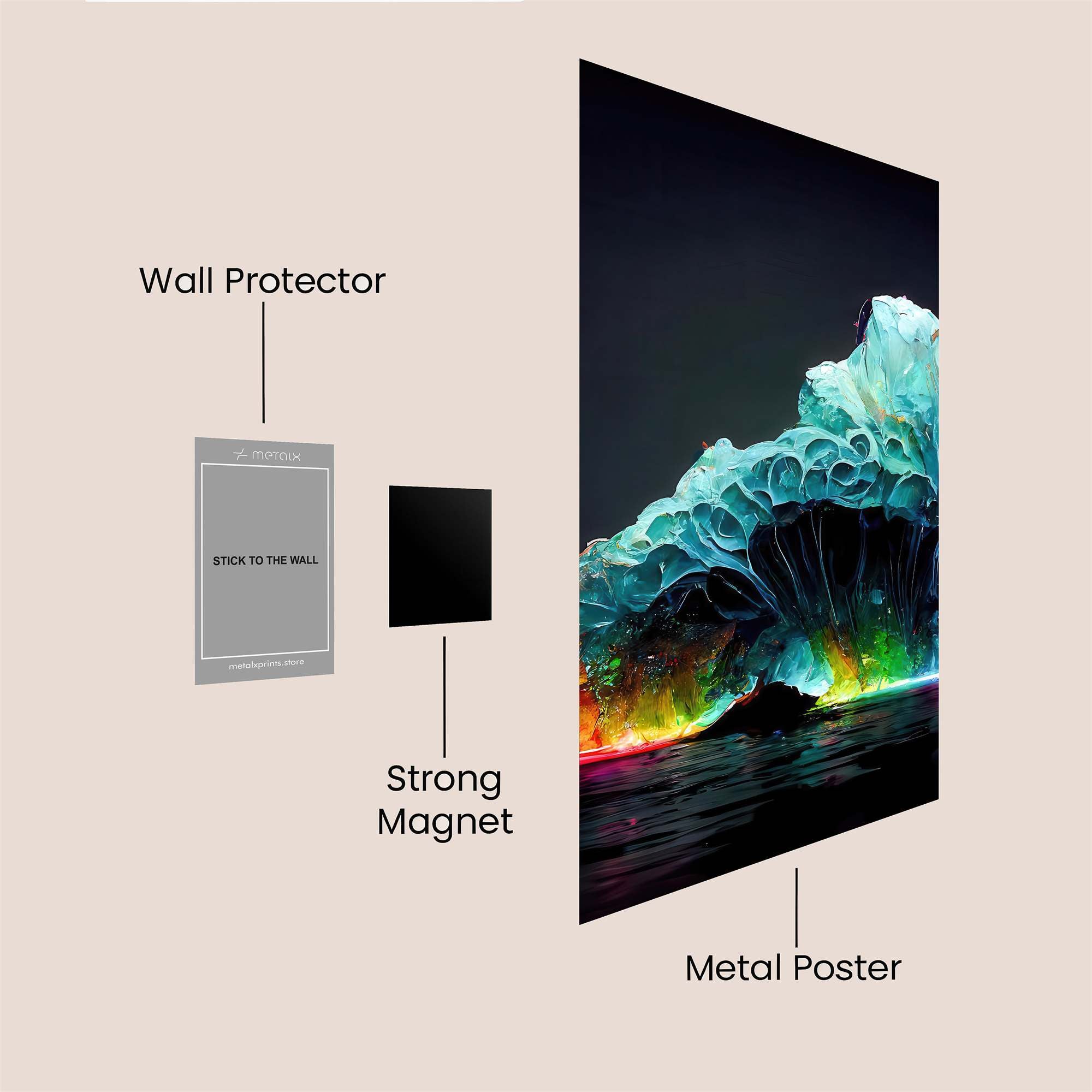 Aurora Iceberg Safe Wall Magnetic / M