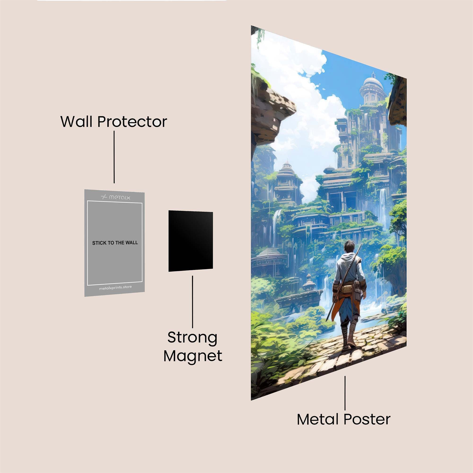 Angkor Serene Safe Wall Magnetic / M