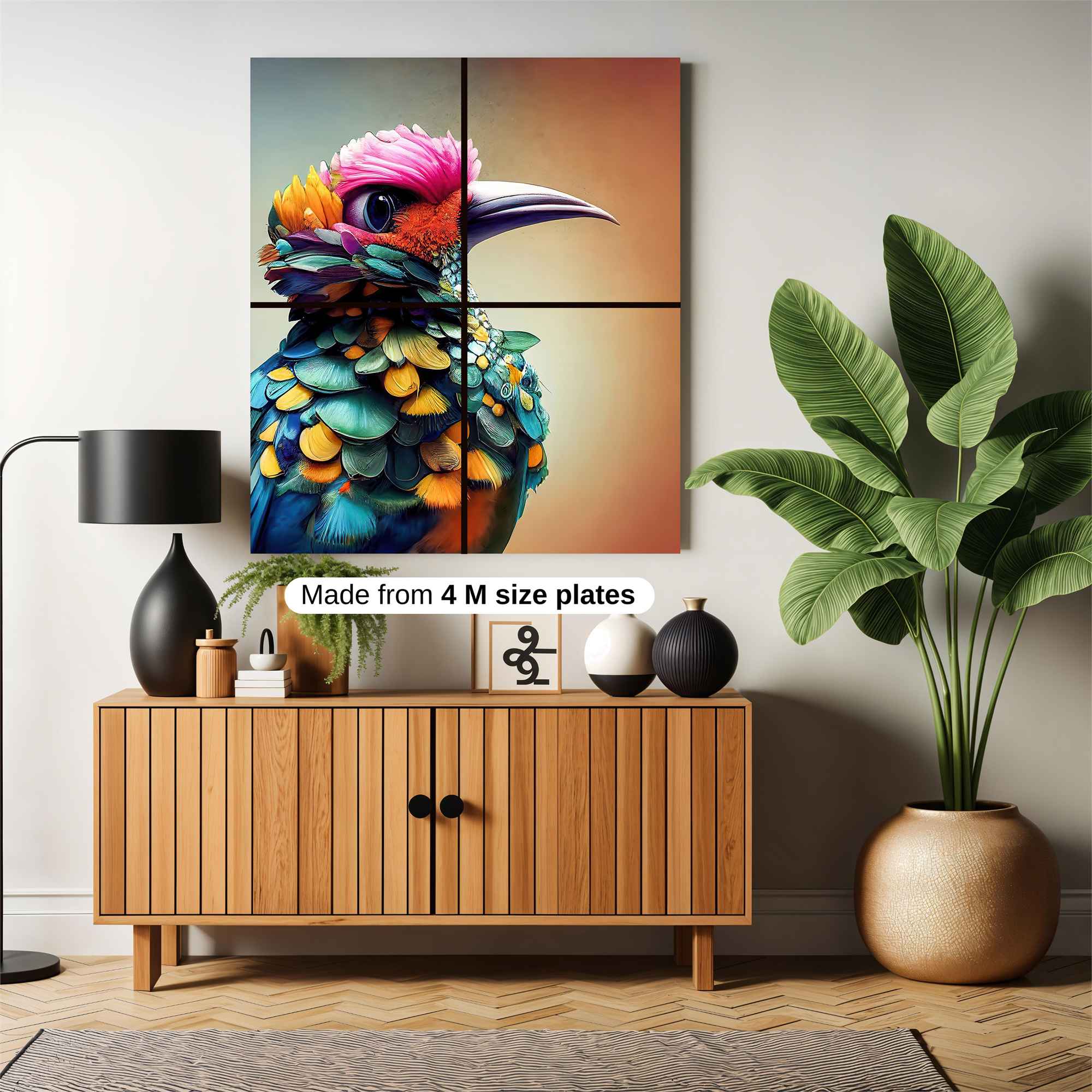 Bird Whimsy Safe Wall Magnetic / M