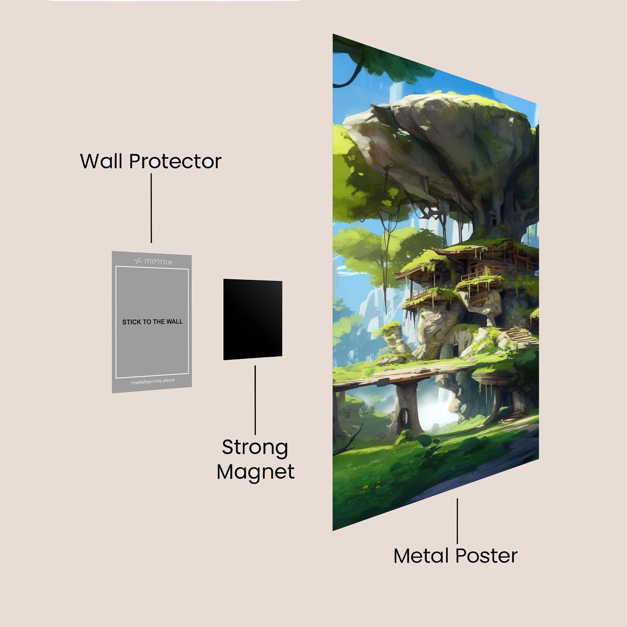 Treehouse Tranquil Safe Wall Magnetic / M