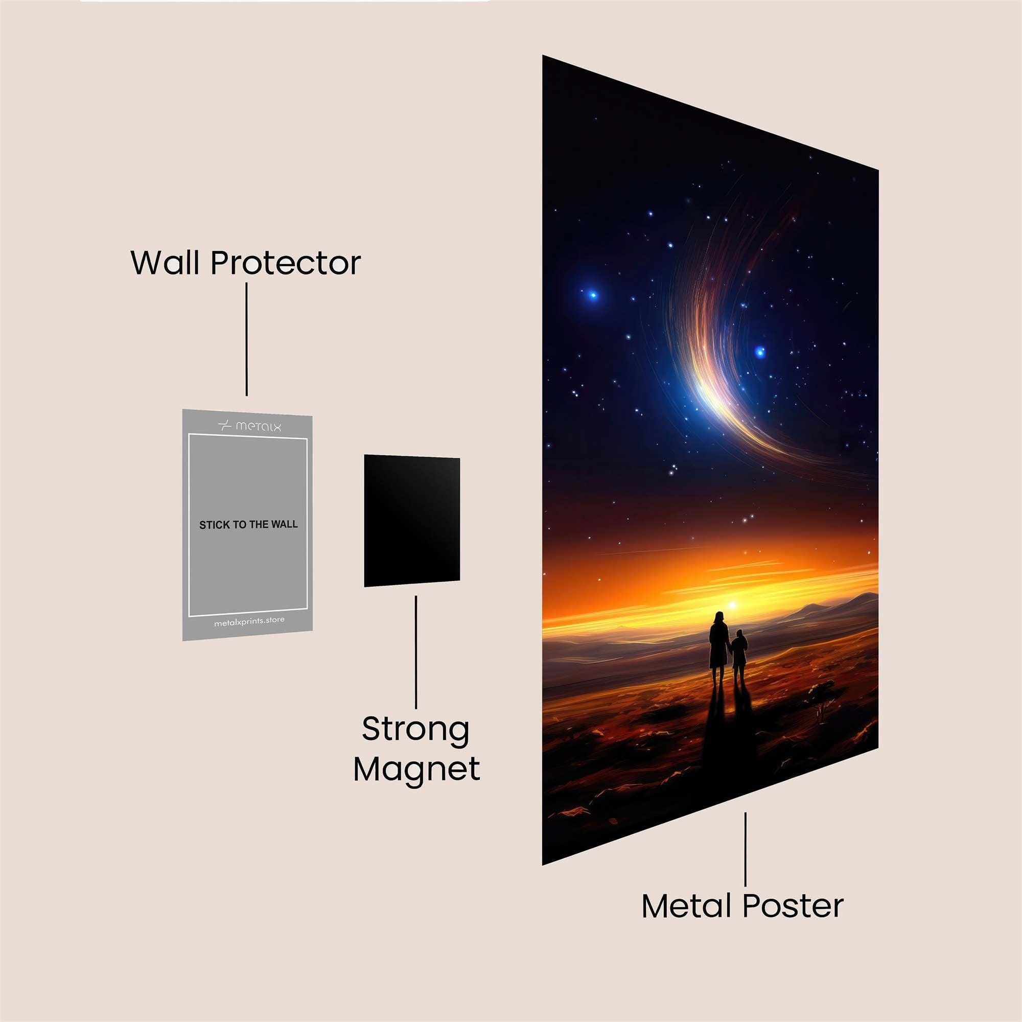 Cosmic Serenity Safe Wall Magnetic / M