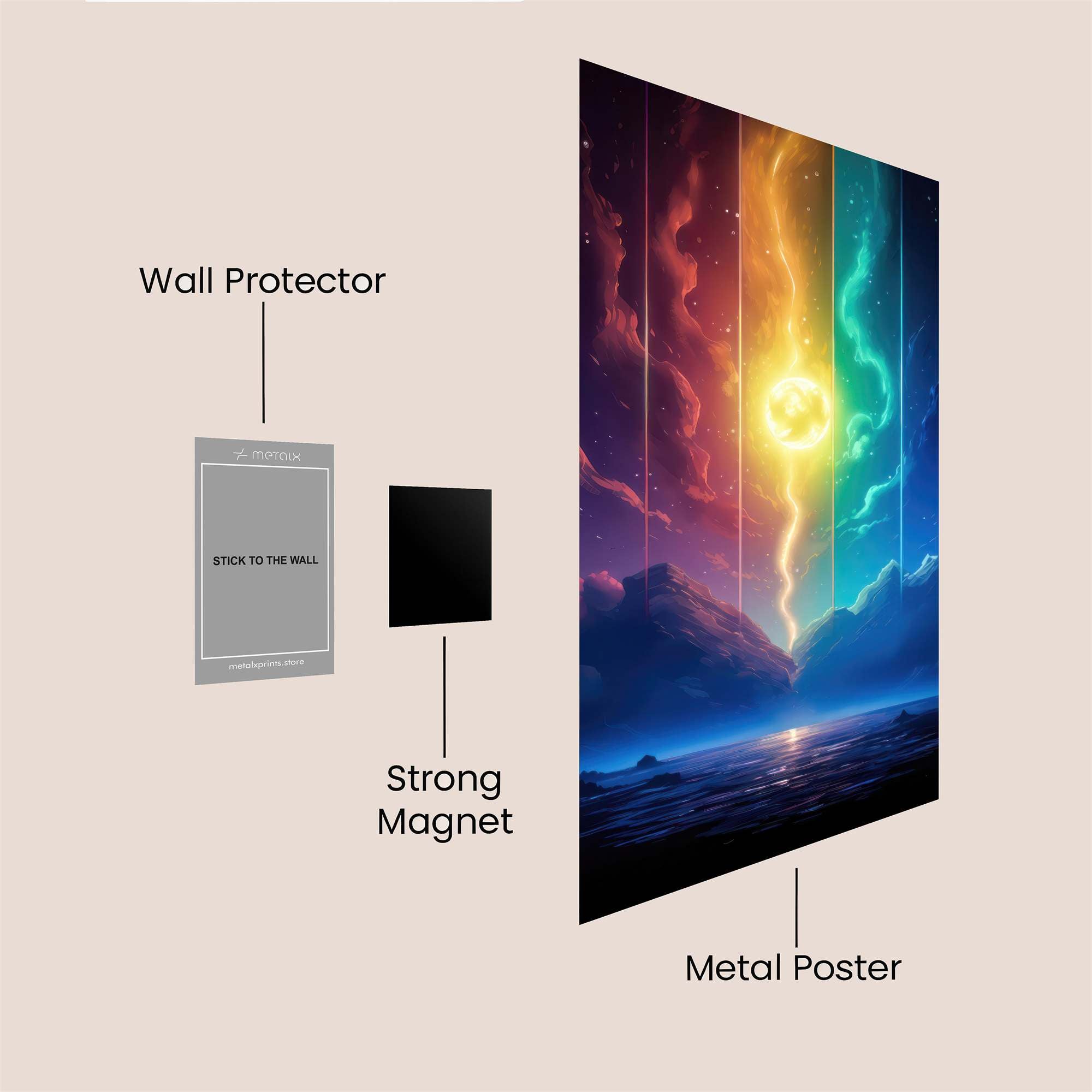 Sunburst Euphoria Safe Wall Magnetic / M