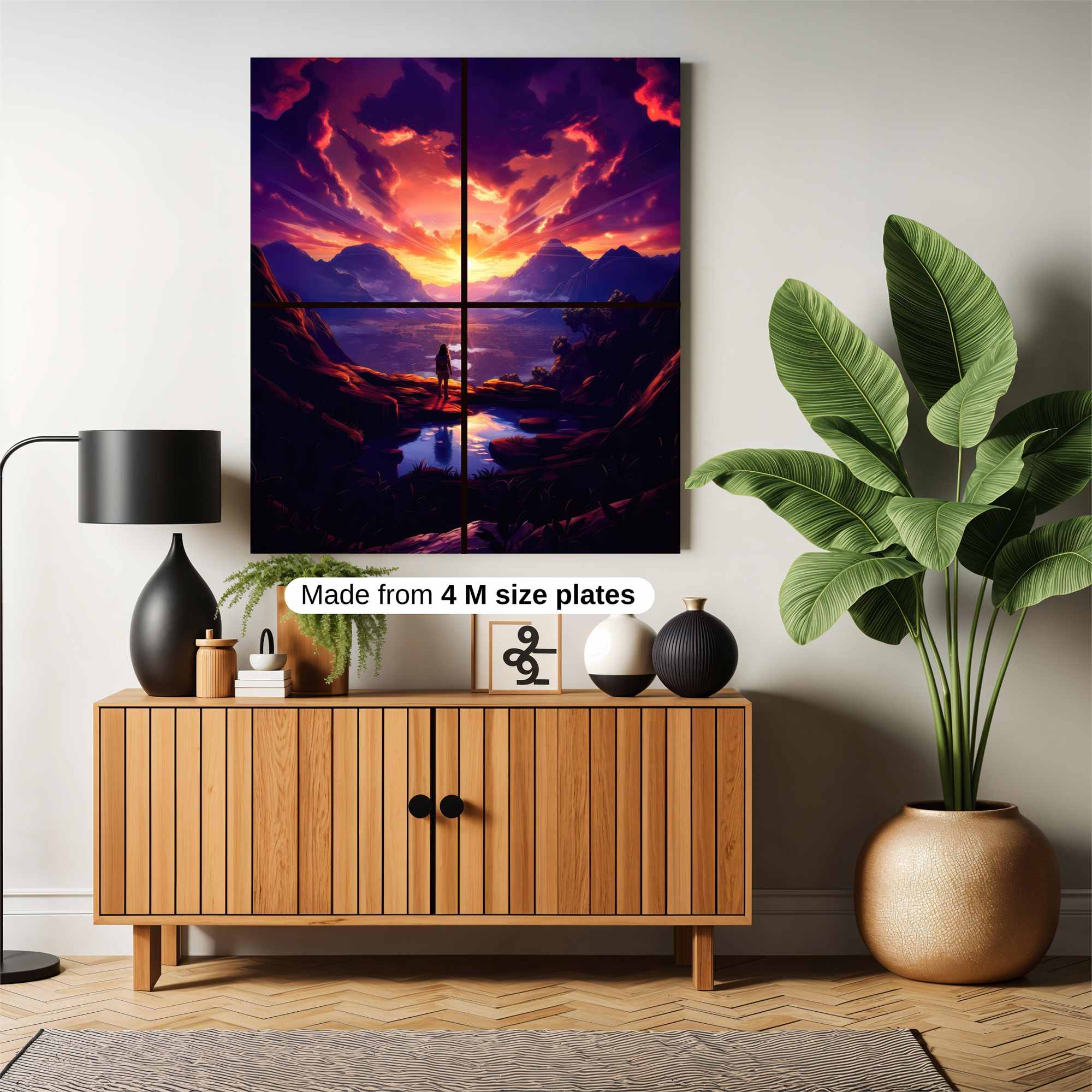 Sunset Solitude Safe Wall Magnetic / M