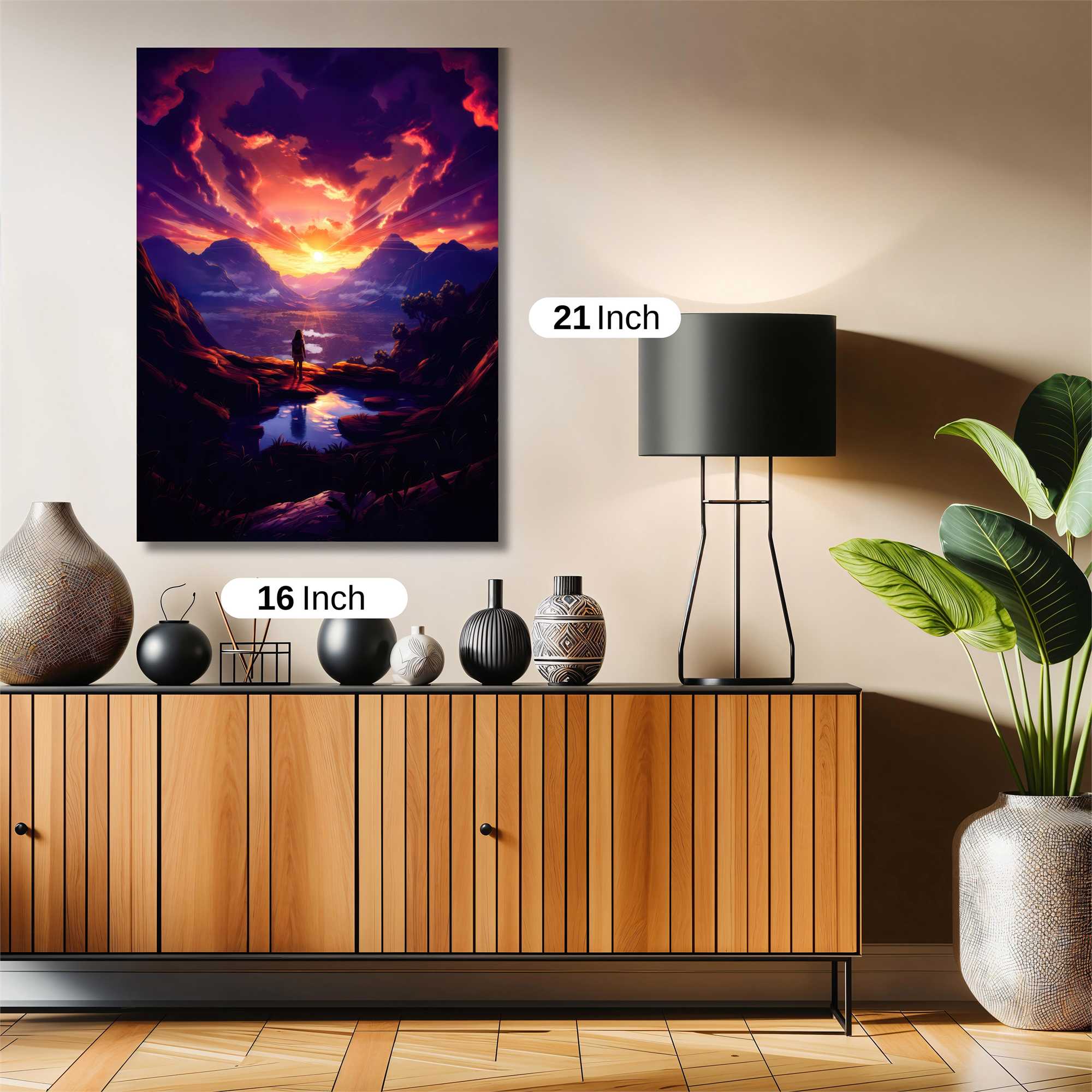 Sunset Solitude Safe Wall Magnetic / M