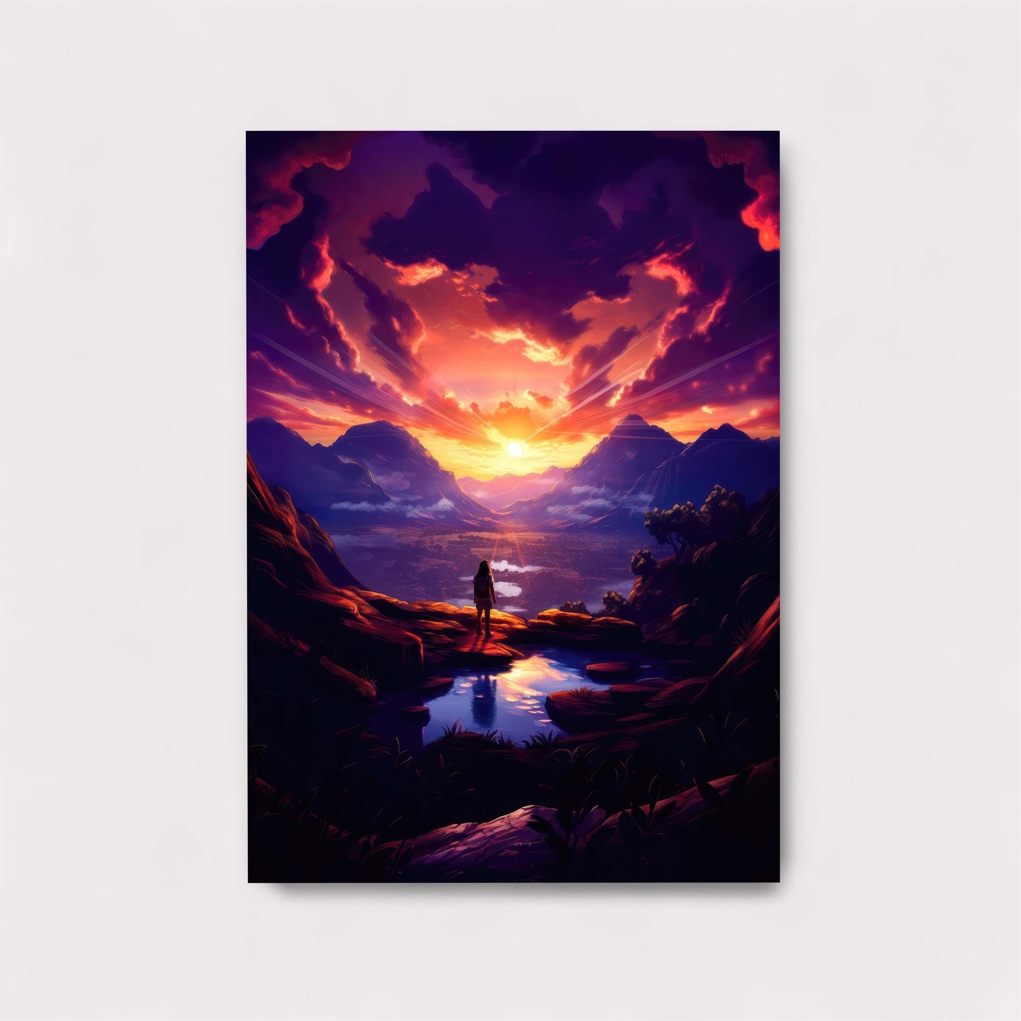 Sunset Solitude Safe Wall Magnetic / M