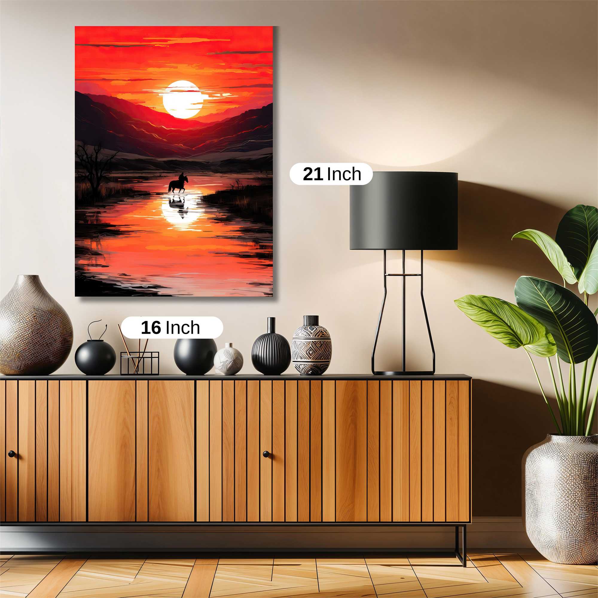 Sunset Solitude Safe Wall Magnetic / M