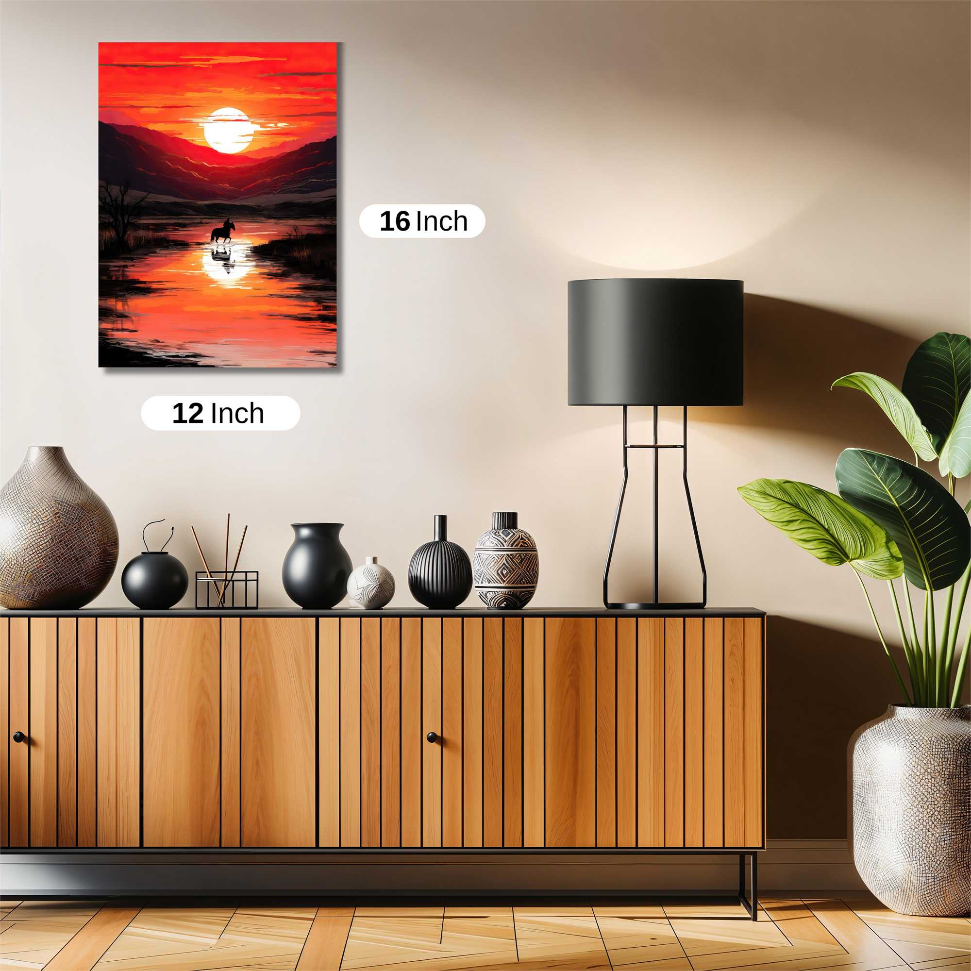 Sunset Solitude Safe Wall Magnetic / M