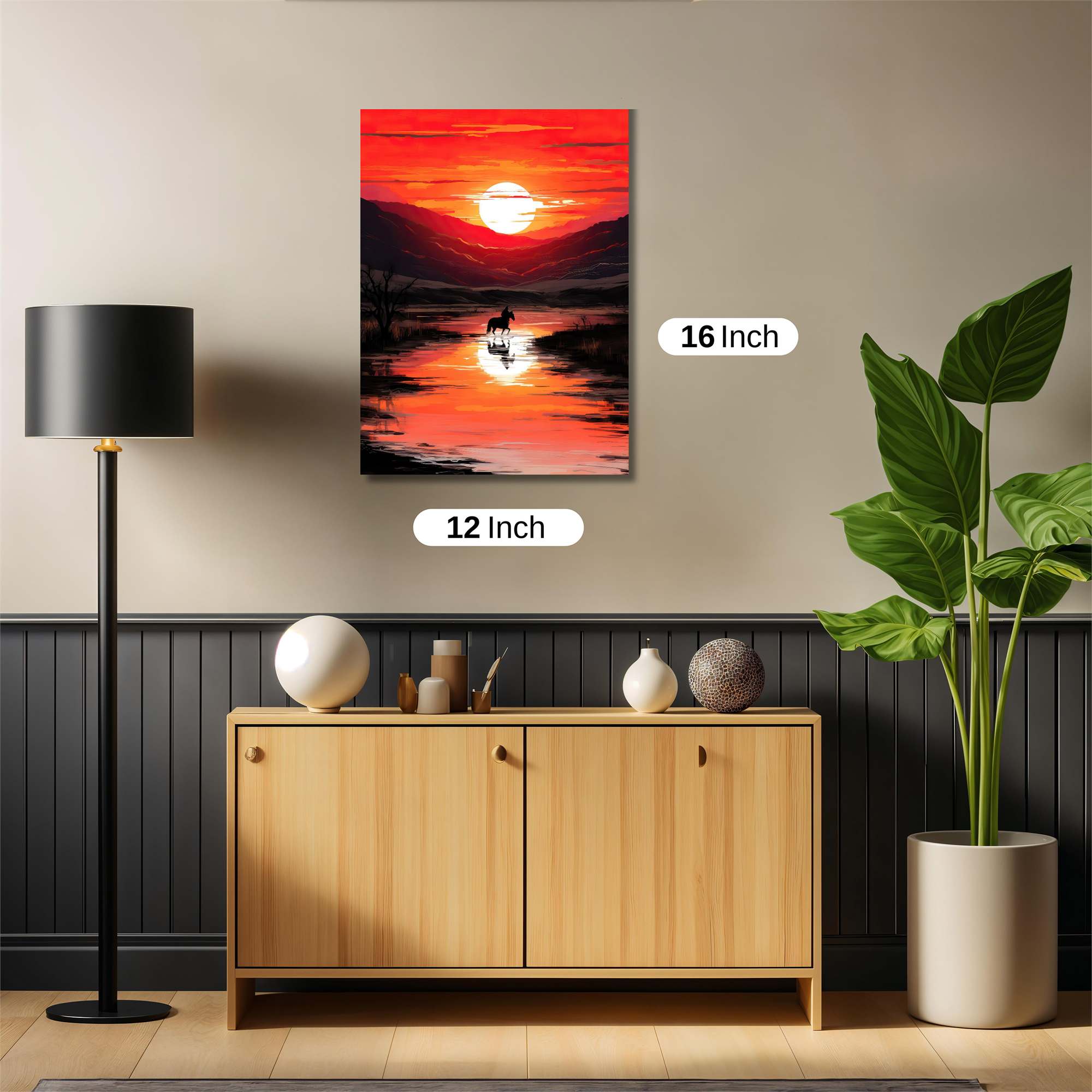Sunset Solitude Safe Wall Magnetic / M
