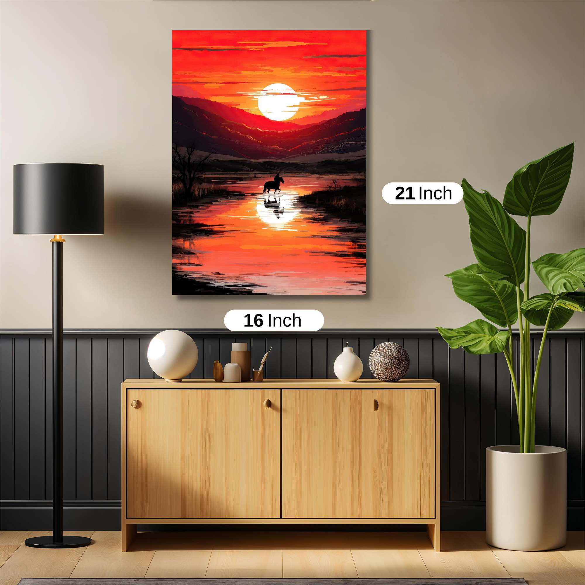 Sunset Solitude Safe Wall Magnetic / M