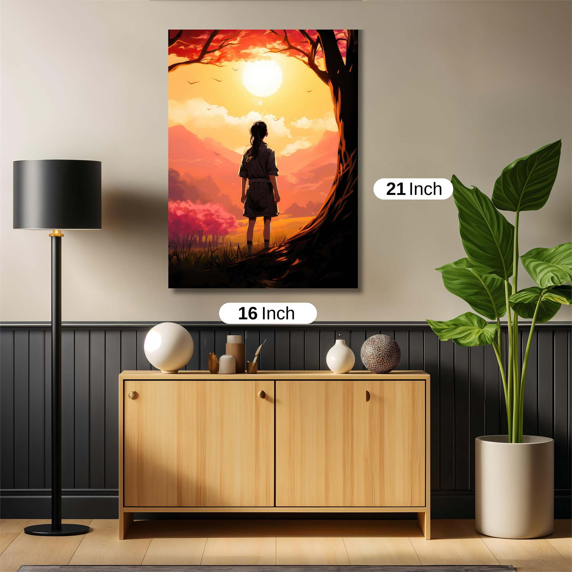 Sunset Serenity Safe Wall Magnetic / M