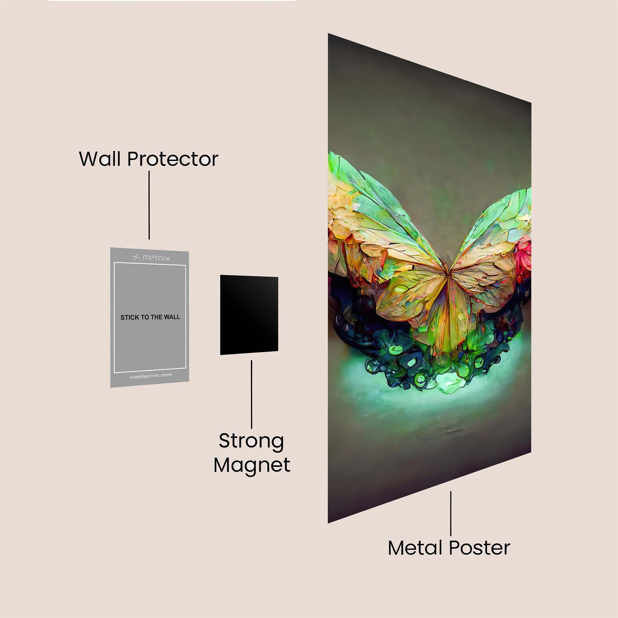 Butterfly Dream Safe Wall Magnetic / M