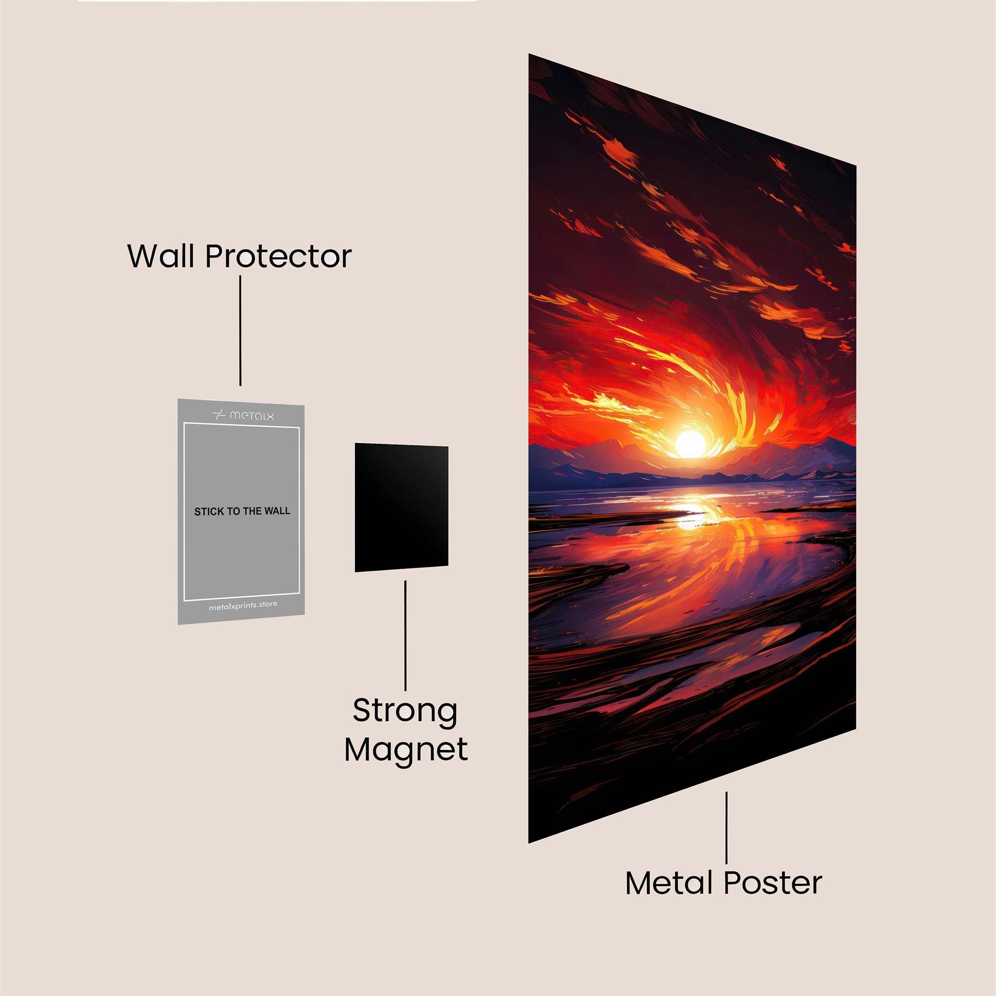 Sunset Vortex Safe Wall Magnetic / M