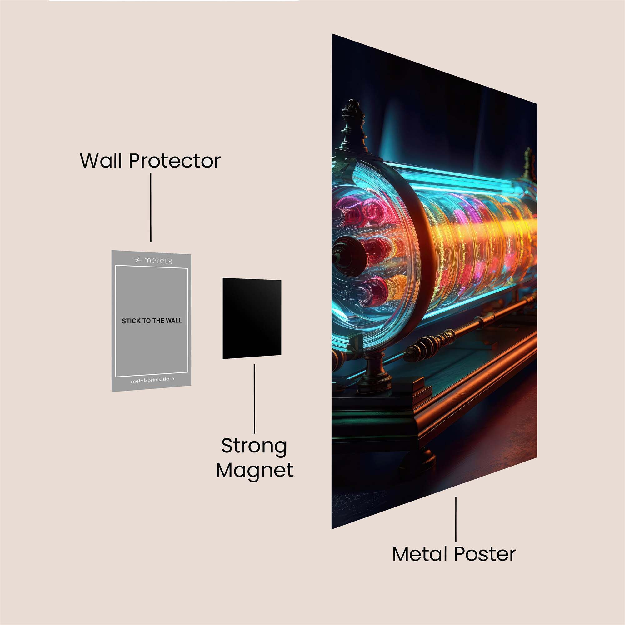 Neon Enigma Safe Wall Magnetic / M