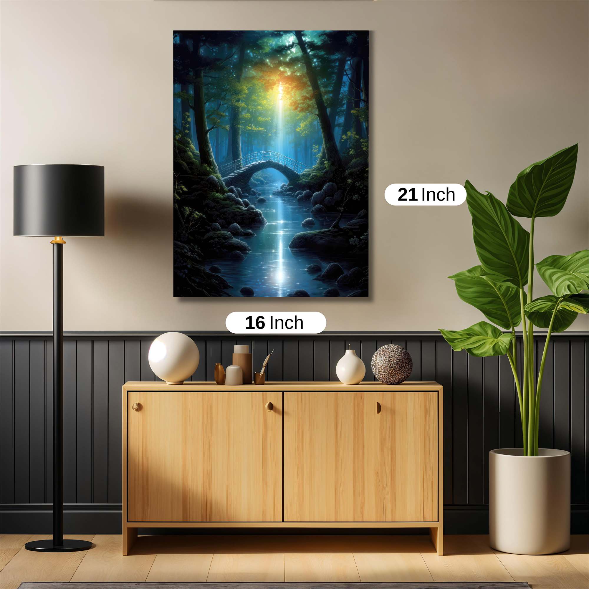 Moonlit Tranquility Safe Wall Magnetic / M
