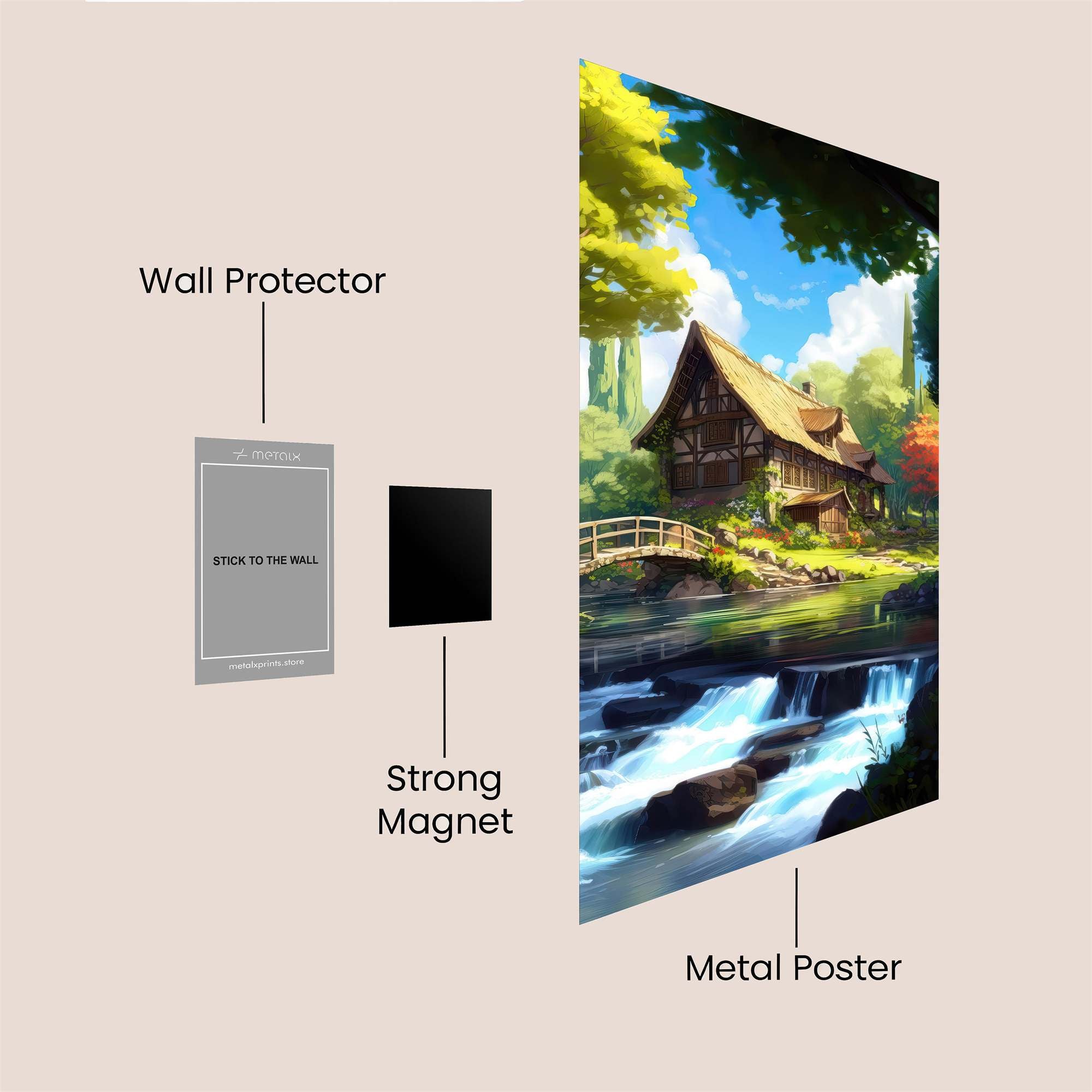 Cottage Bliss Safe Wall Magnetic / M