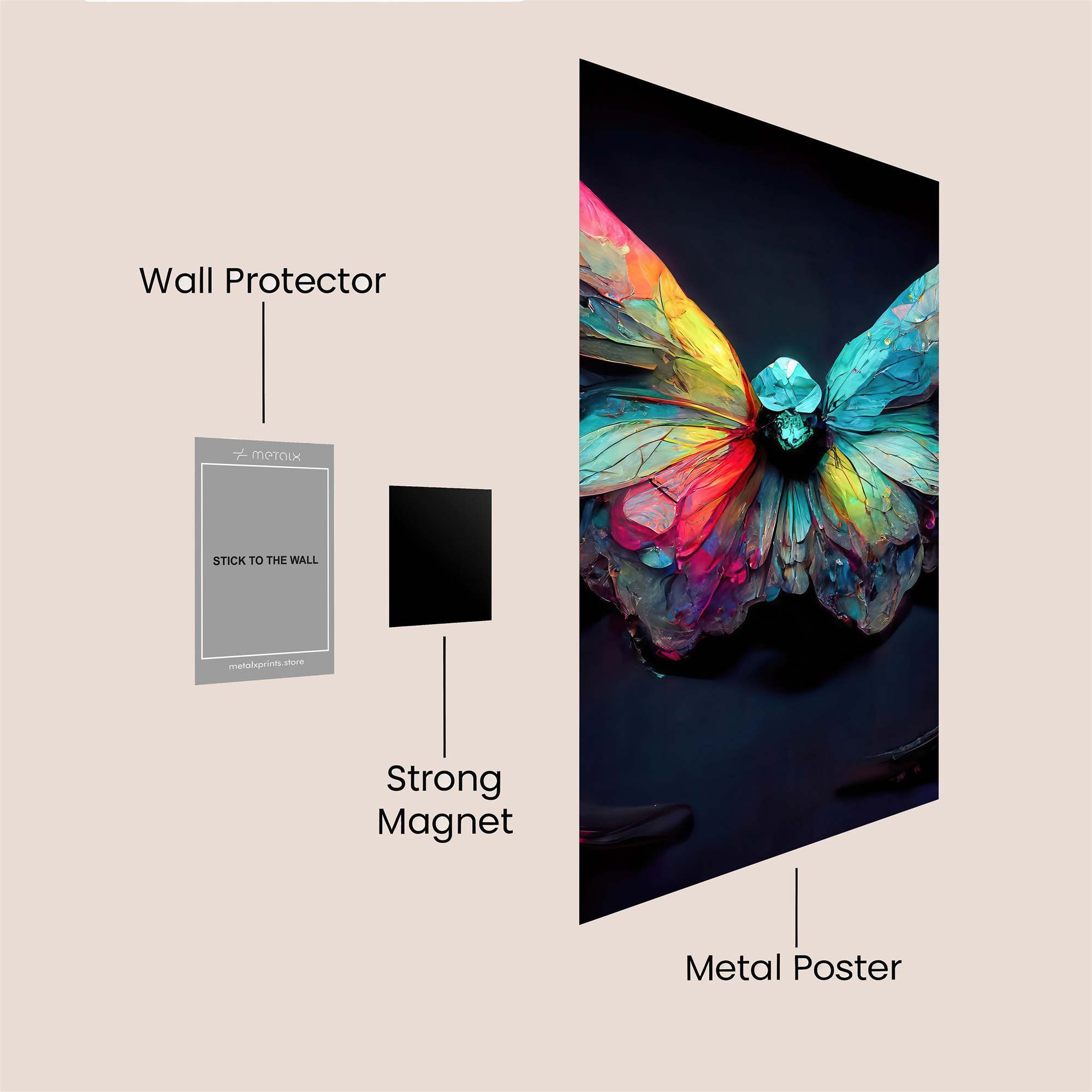 Butterfly Radiance Safe Wall Magnetic / M
