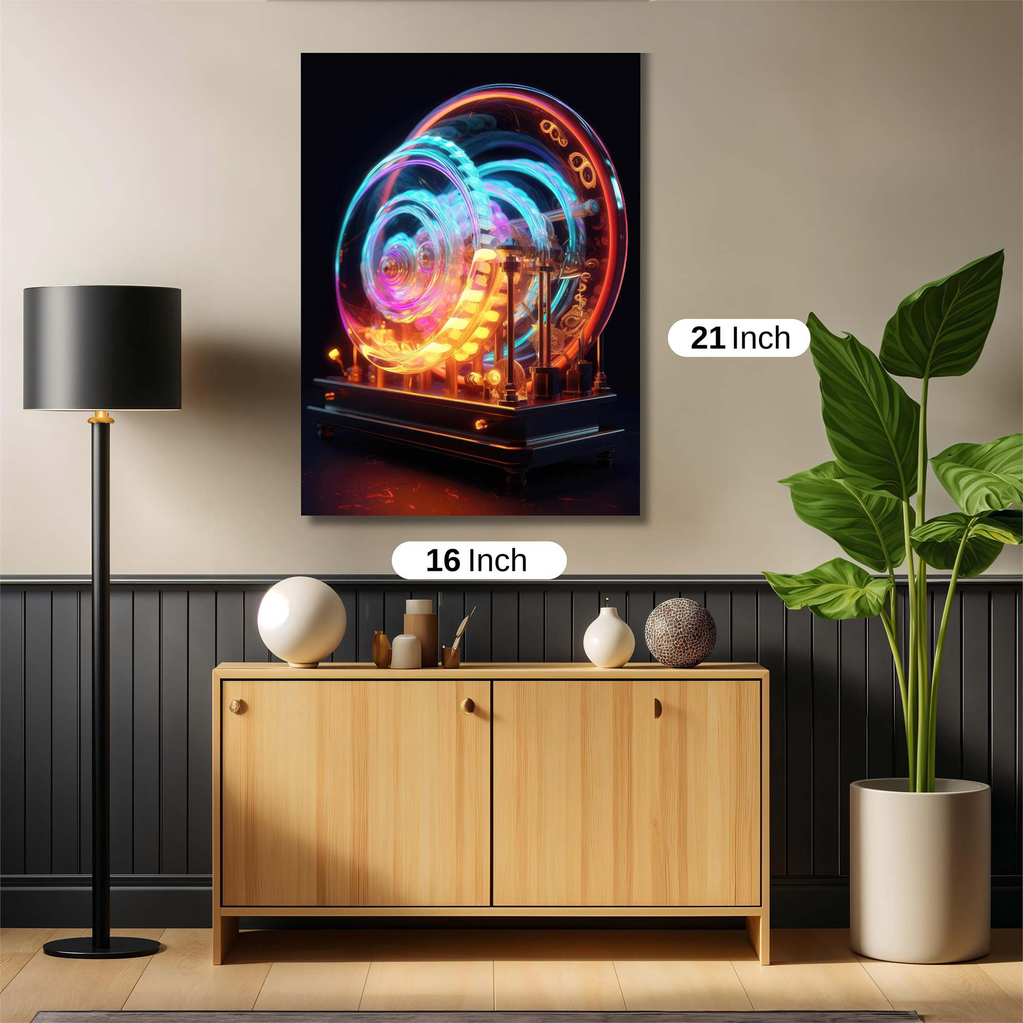Neon Ferris Safe Wall Magnetic / M