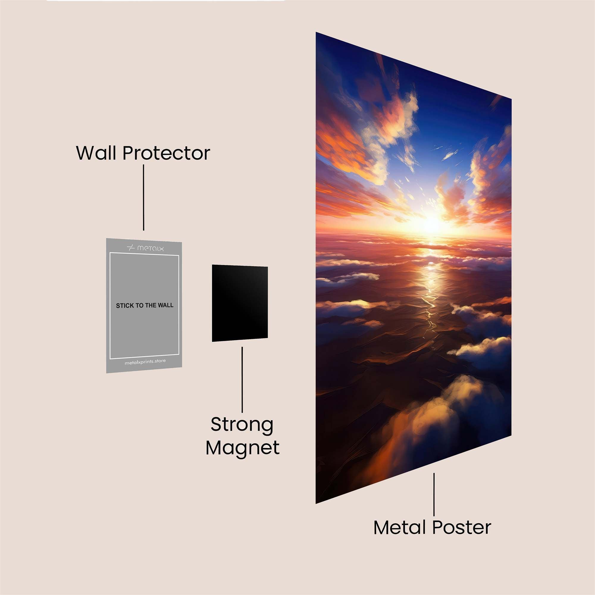 Sunrise Serenity Safe Wall Magnetic / M