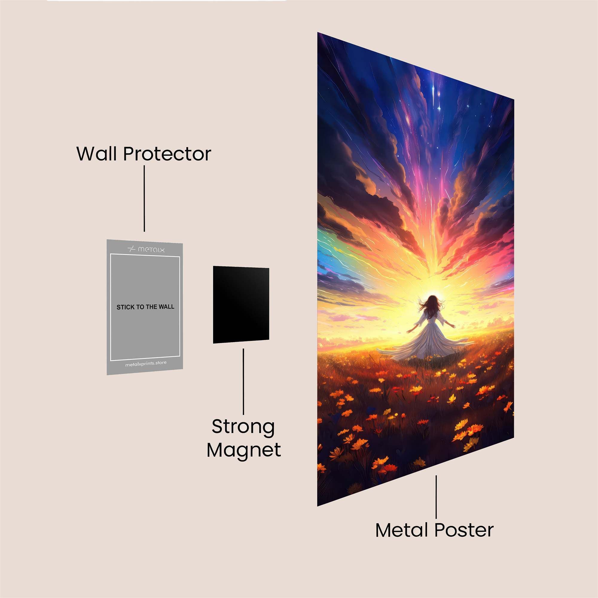 Sunrise Serenity Safe Wall Magnetic / M