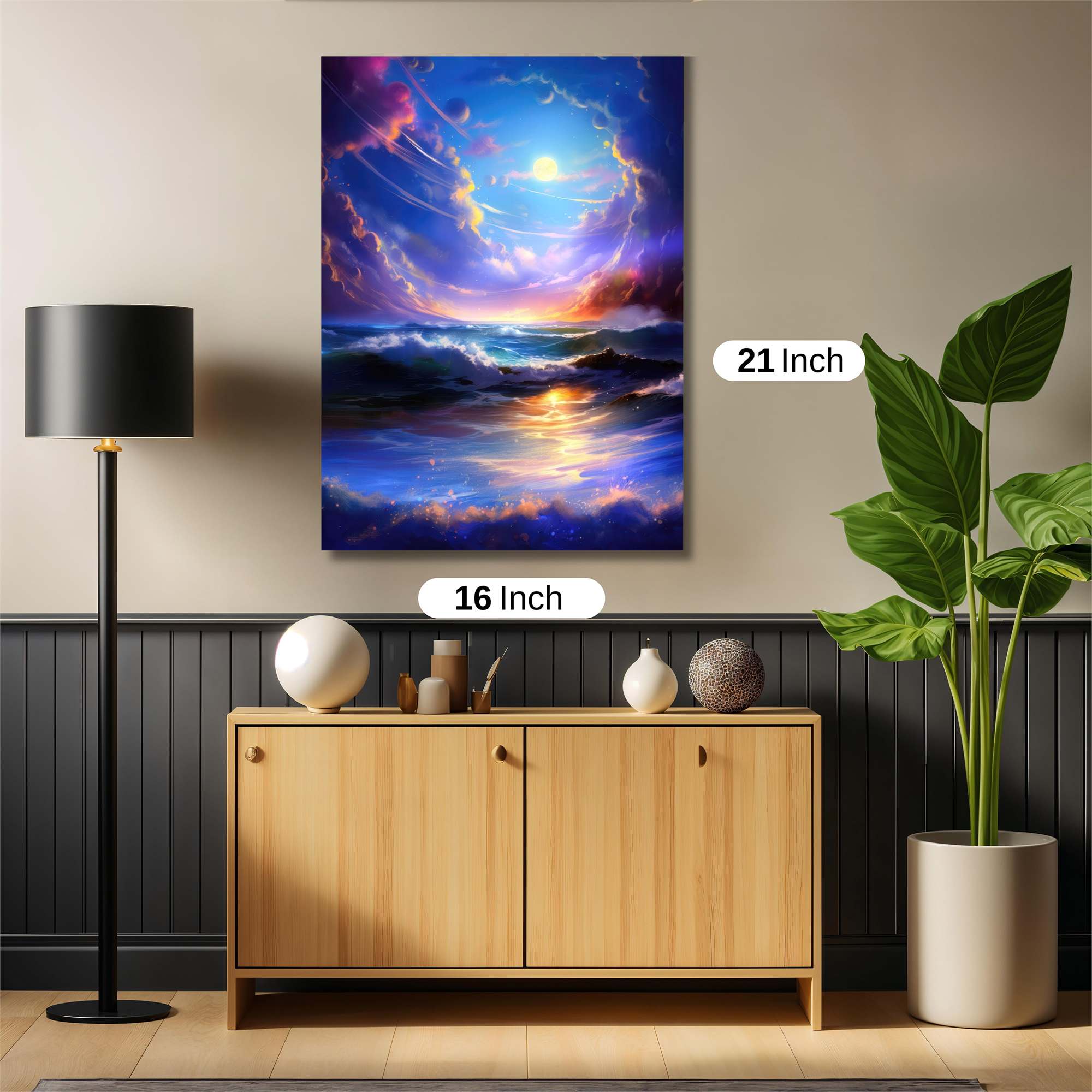 Moonlit Serenity Safe Wall Magnetic / M