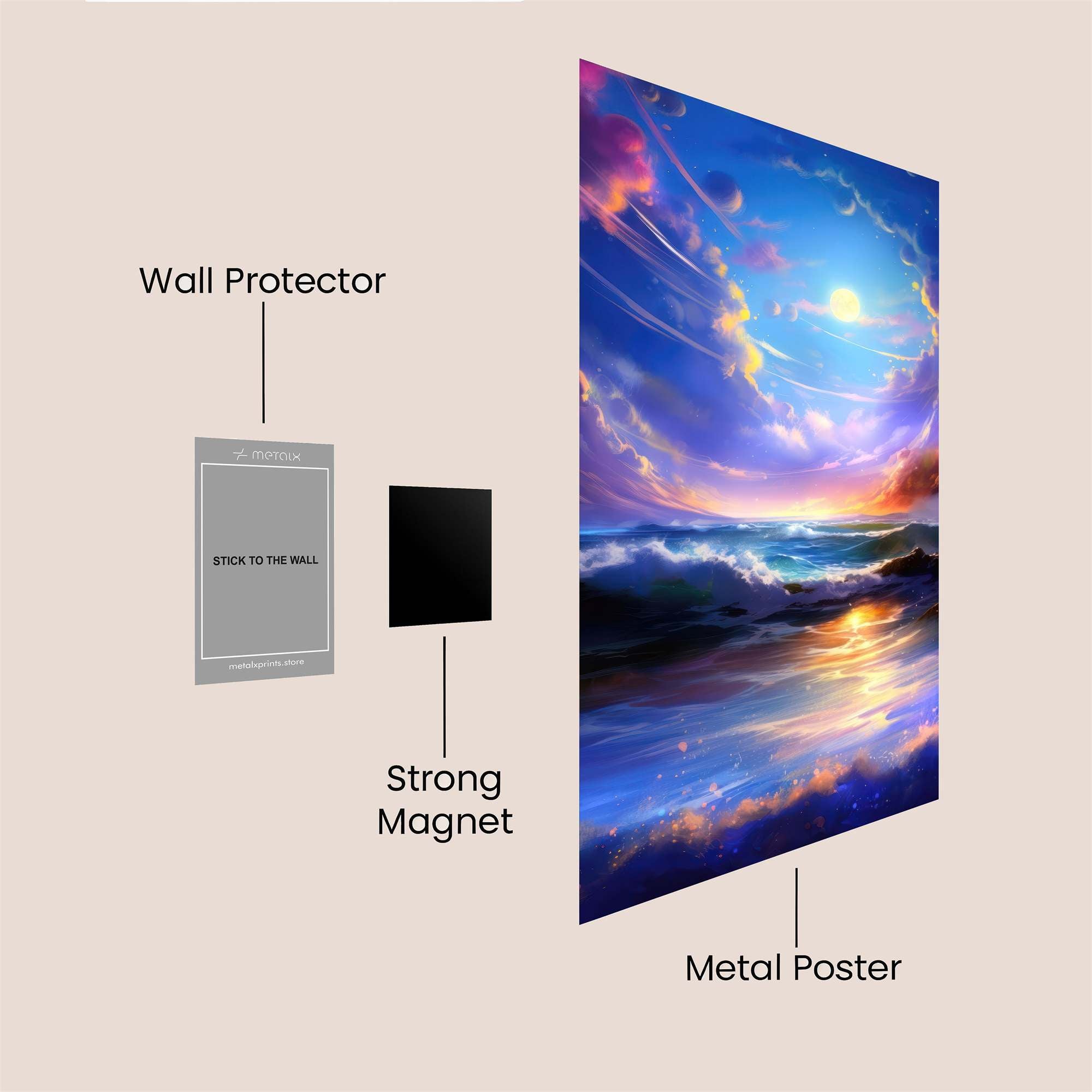 Moonlit Serenity Safe Wall Magnetic / M