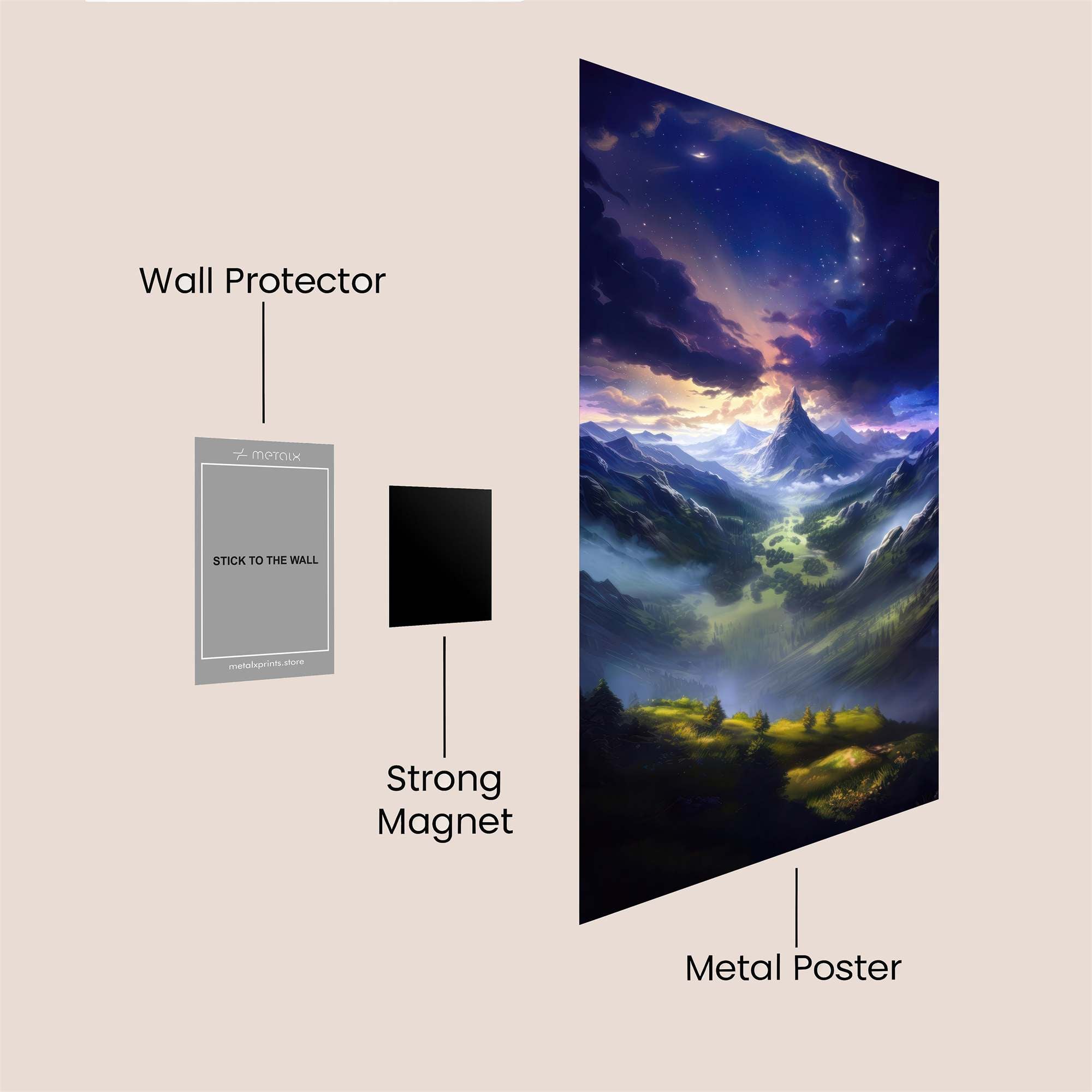 Mountain Majesty Safe Wall Magnetic / M