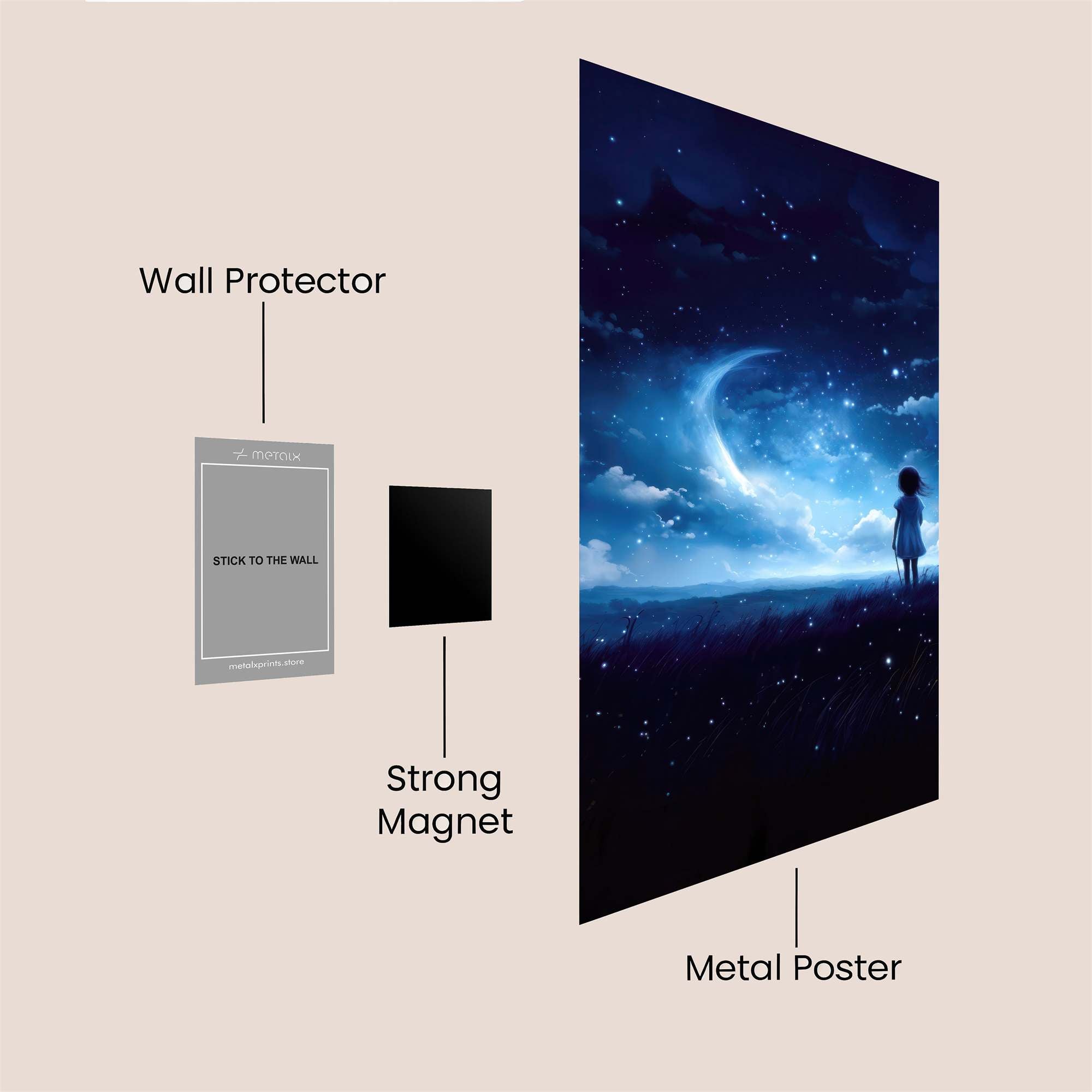Moonlit Wonder Safe Wall Magnetic / M