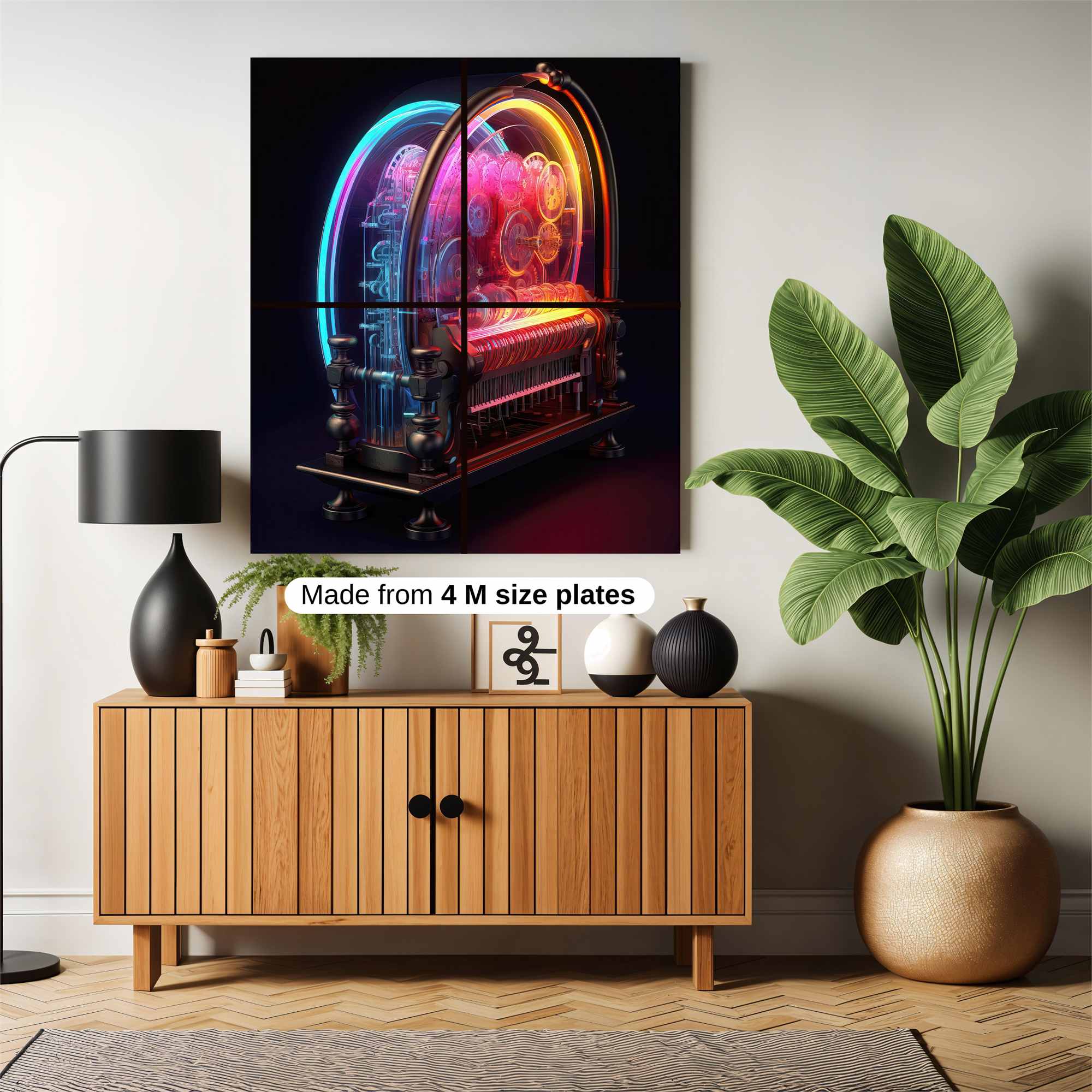 Neon Jukebox Safe Wall Magnetic / M