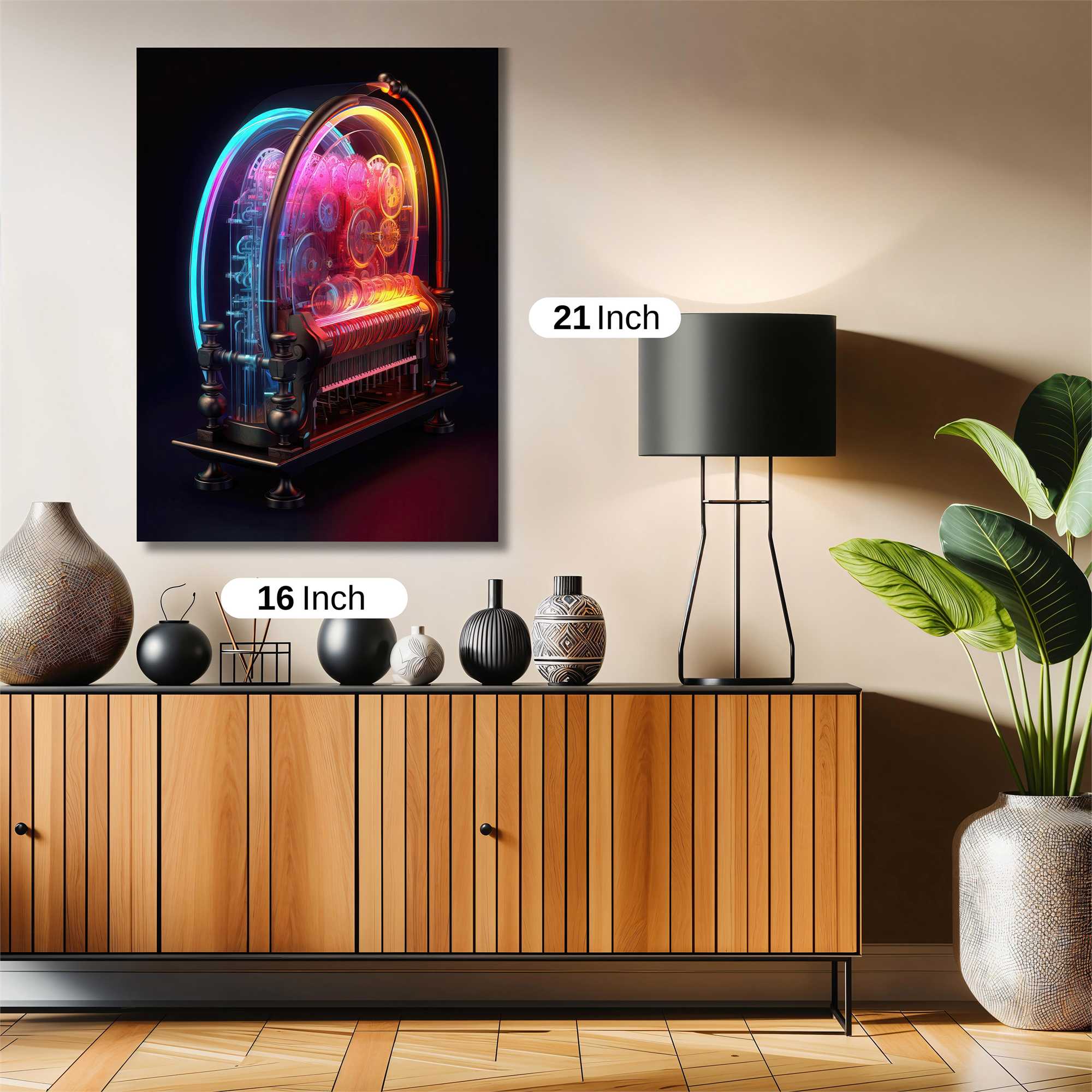 Neon Jukebox Safe Wall Magnetic / M