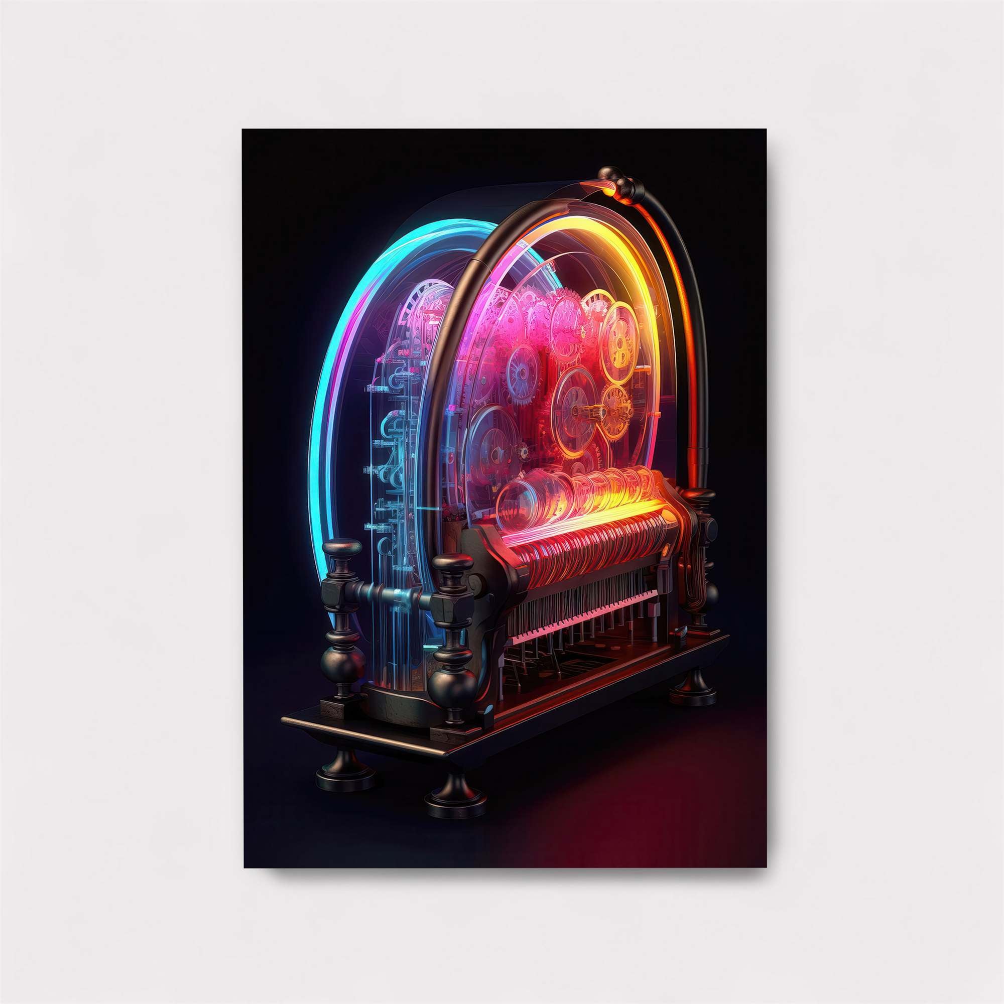 Neon Jukebox Safe Wall Magnetic / M
