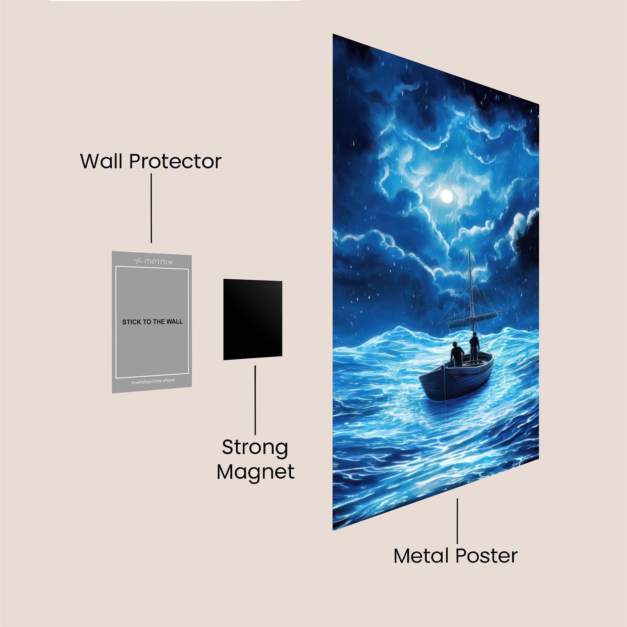 Moonlit Odyssey Safe Wall Magnetic / M