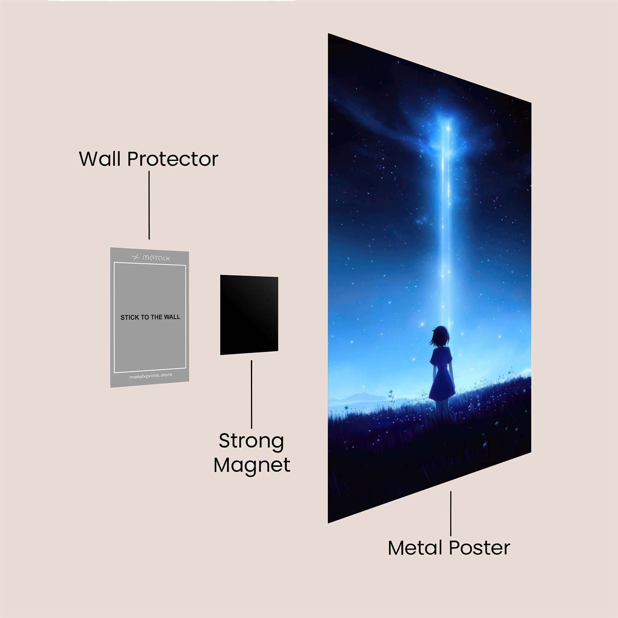 Stargazer Serene Safe Wall Magnetic / M