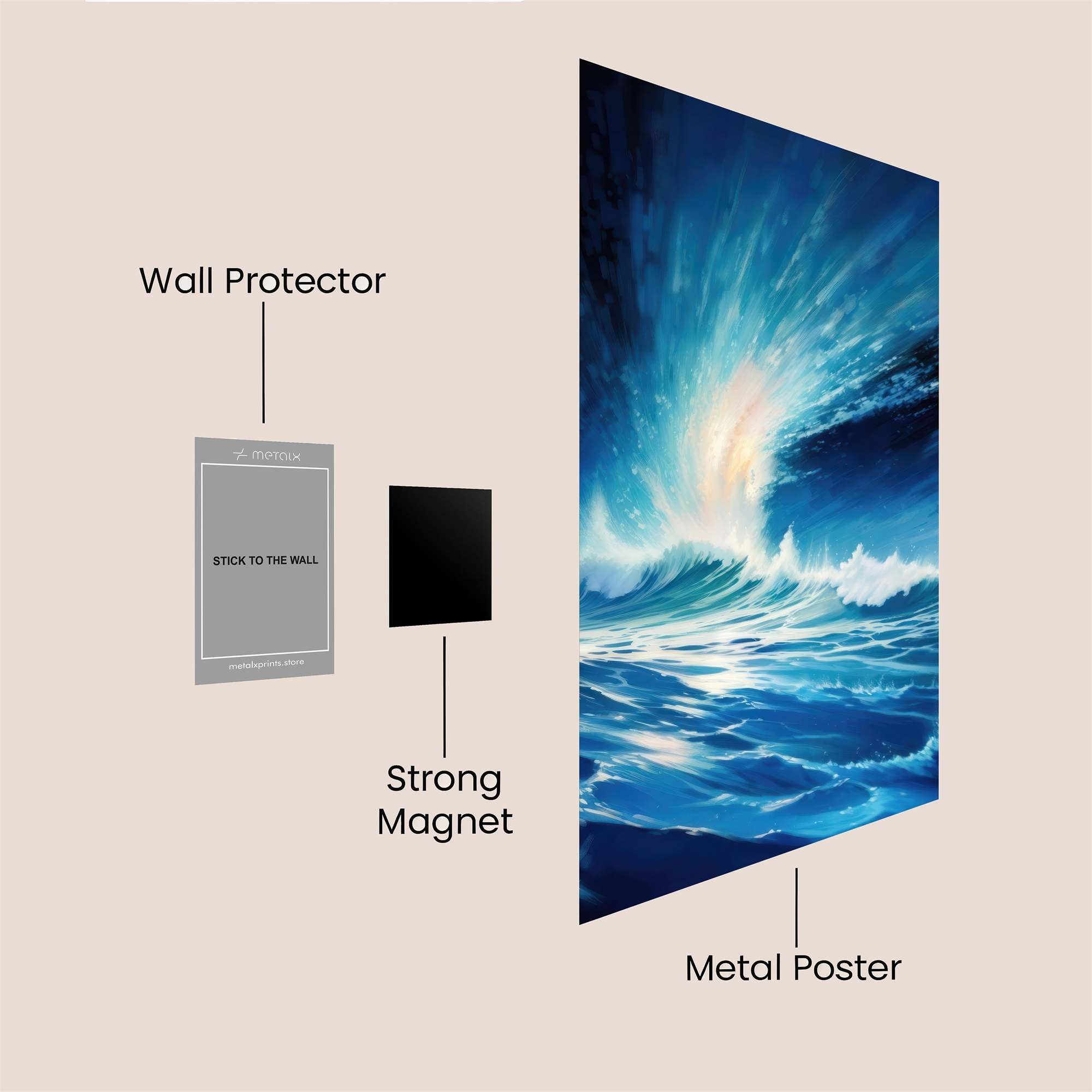 Oceanic Rapture Safe Wall Magnetic / M