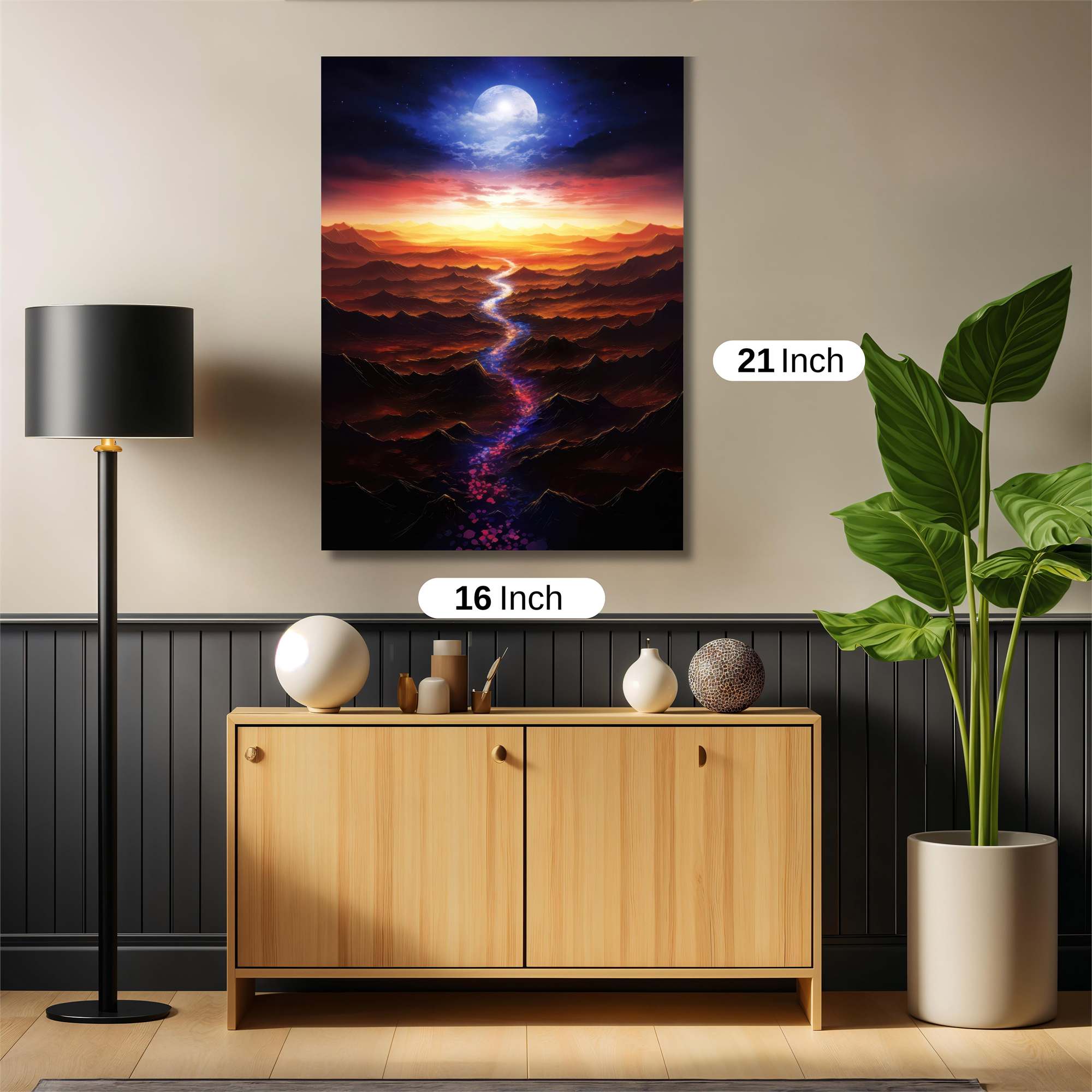Moonlit Serenity Safe Wall Magnetic / M