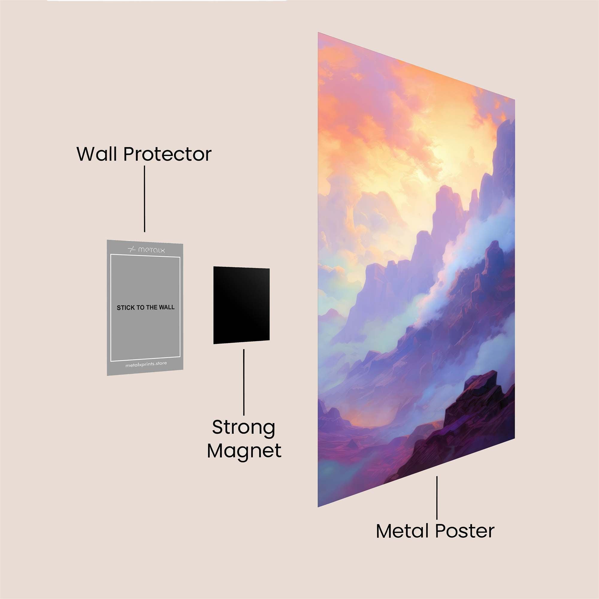 Mountain Dreamscape Safe Wall Magnetic / M