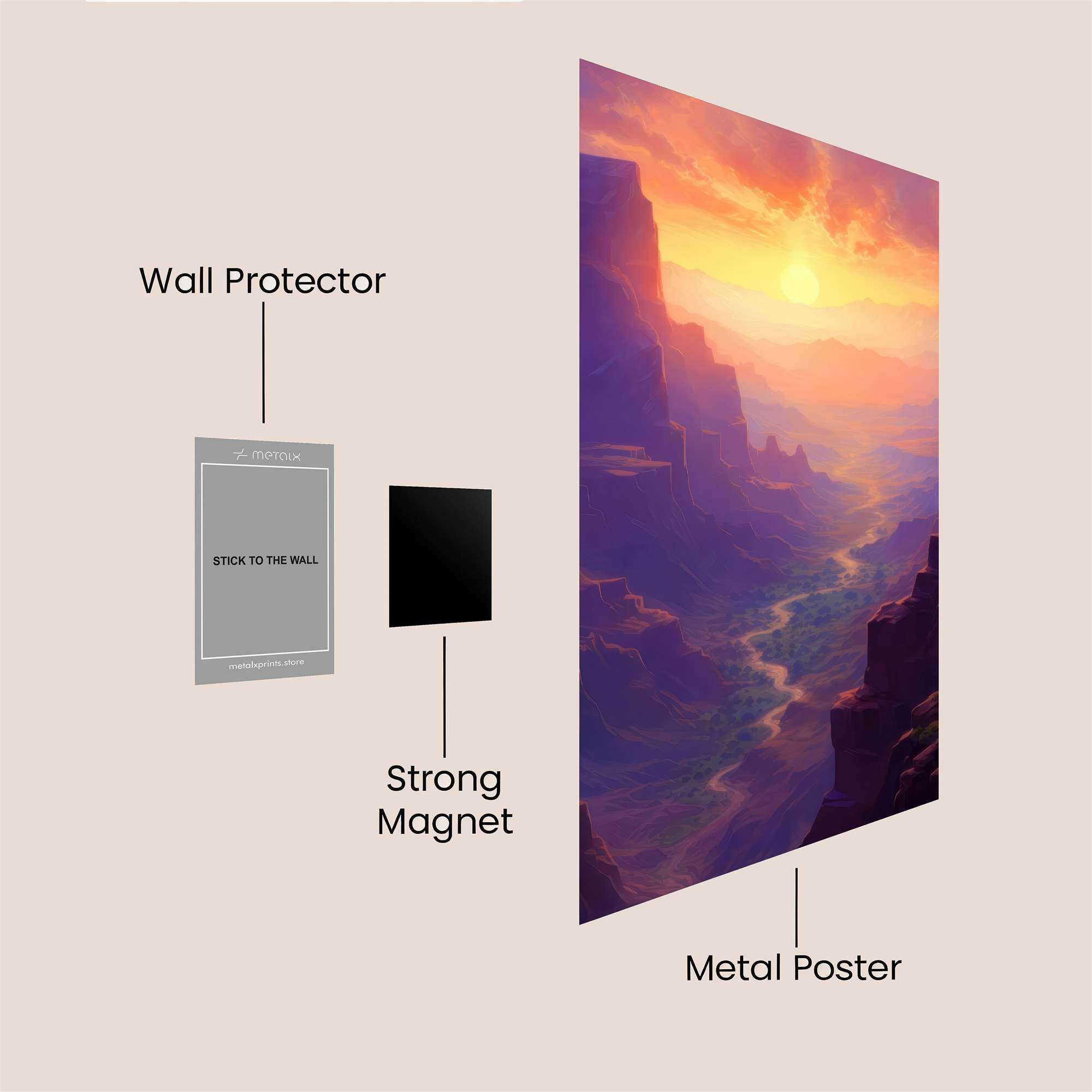 Canyon Serenity Safe Wall Magnetic / M