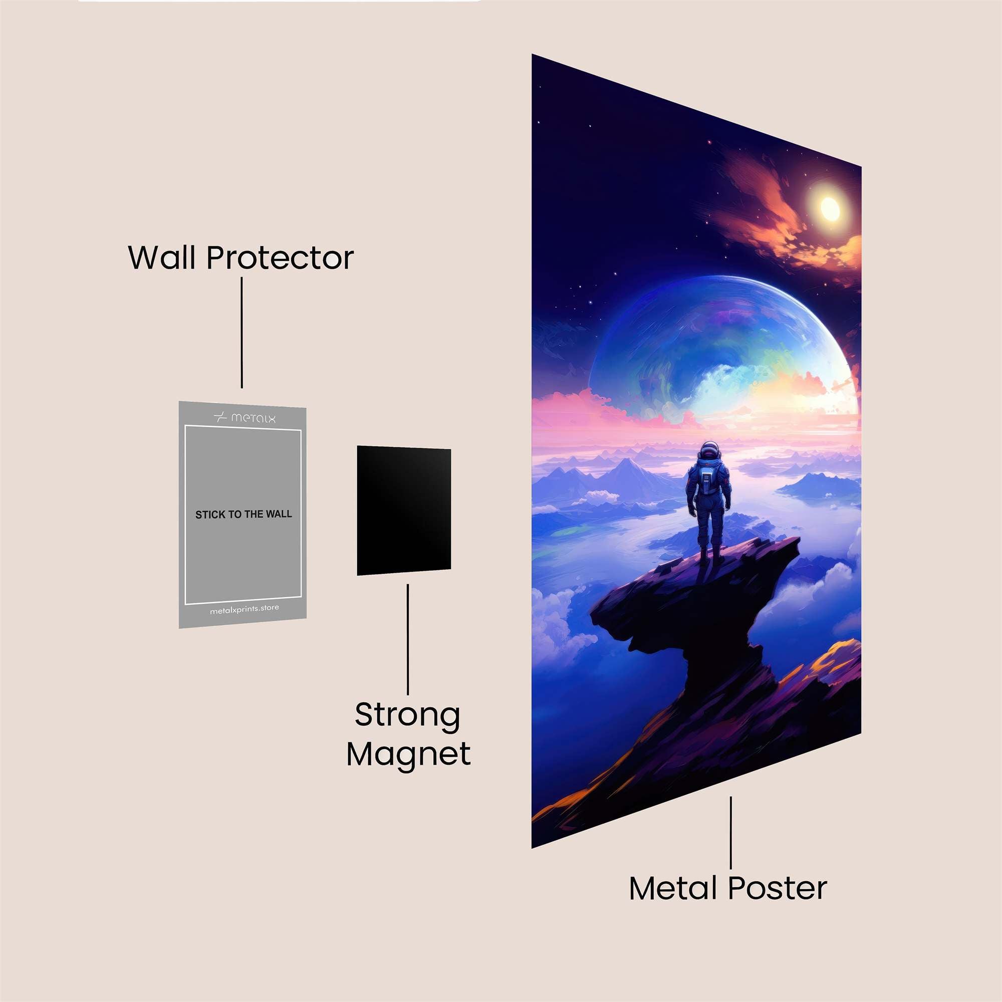 Astronaut Serenity Safe Wall Magnetic / M