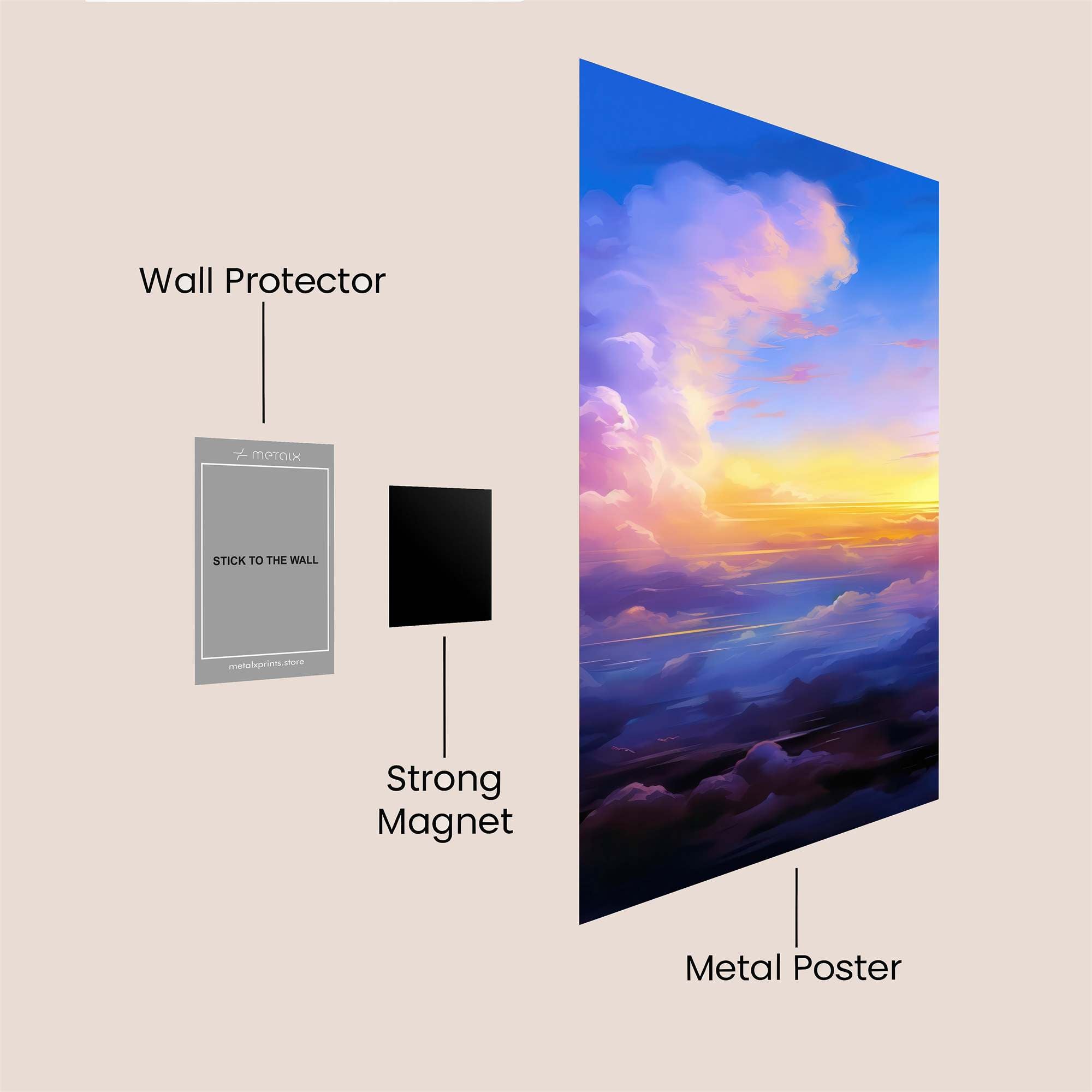 SkyWhisper Safe Wall Magnetic / M