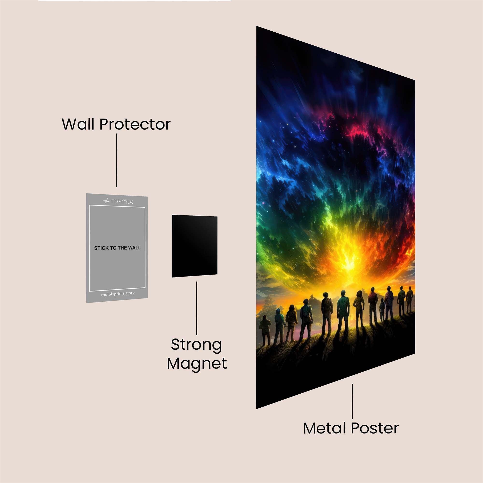Stranger Awe Safe Wall Magnetic / M