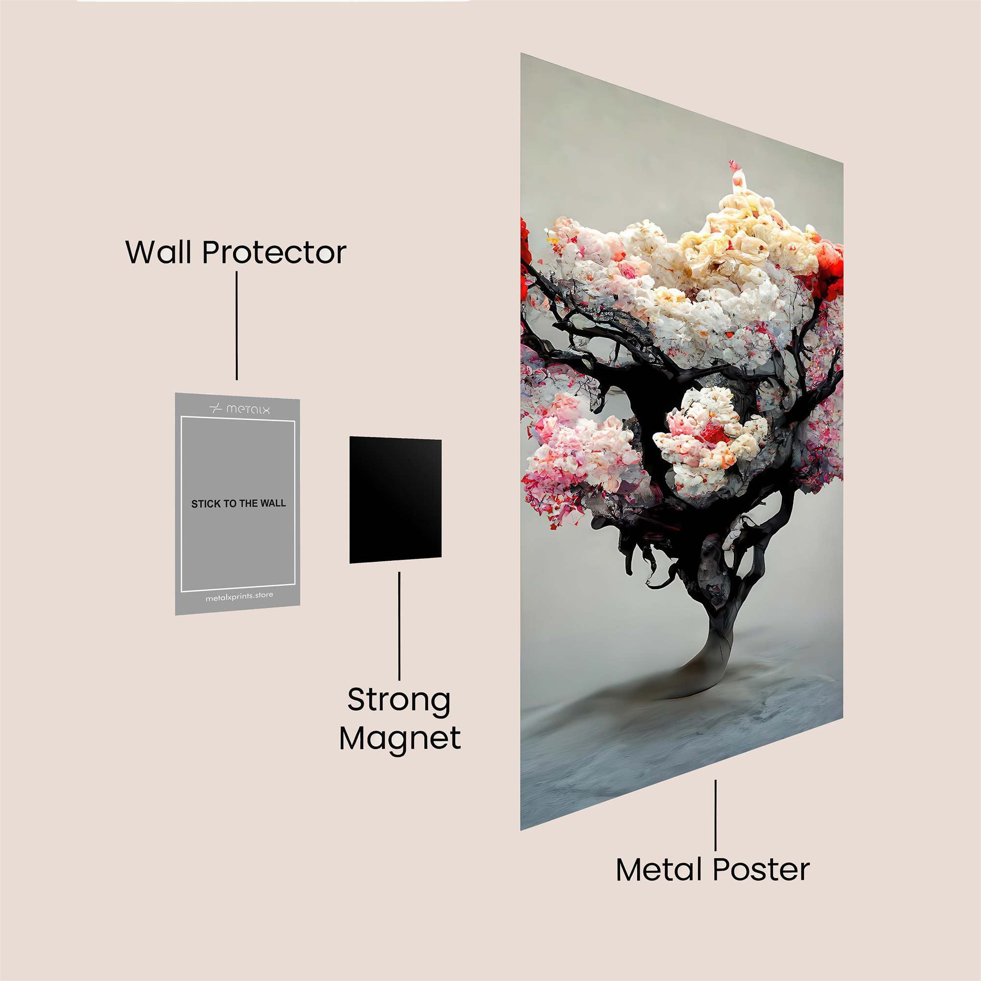 BlossomWhimsy Safe Wall Magnetic / M