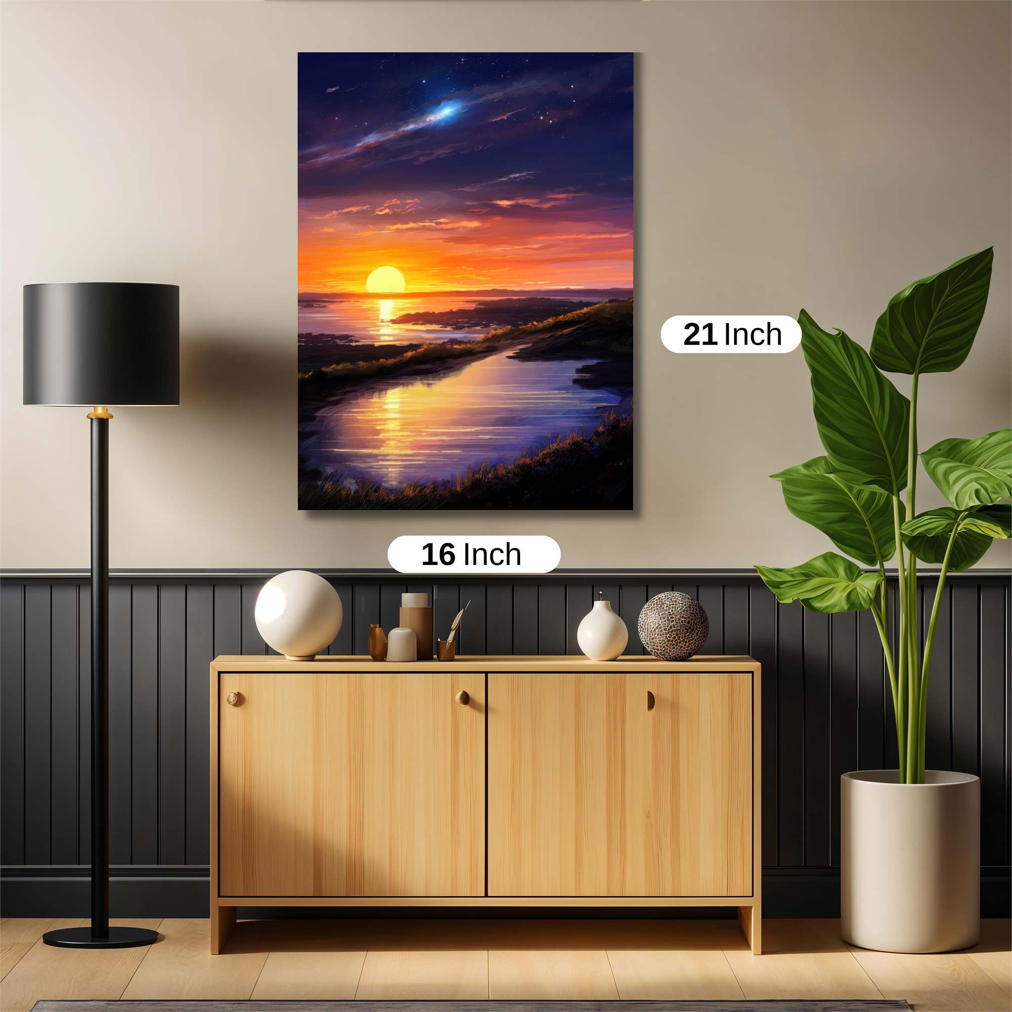 Sunset Serenity Safe Wall Magnetic / M