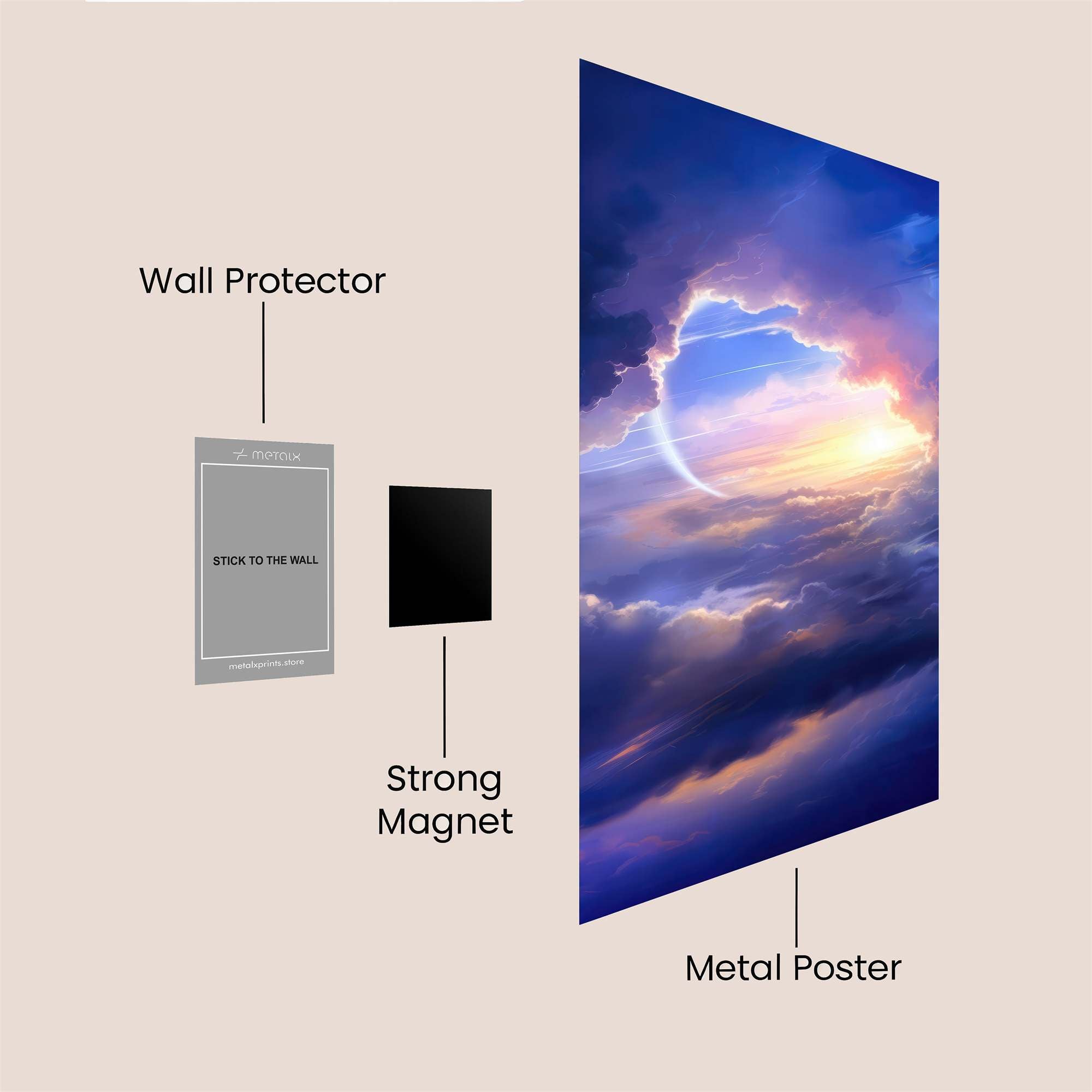 Lunar Serenity Safe Wall Magnetic / M