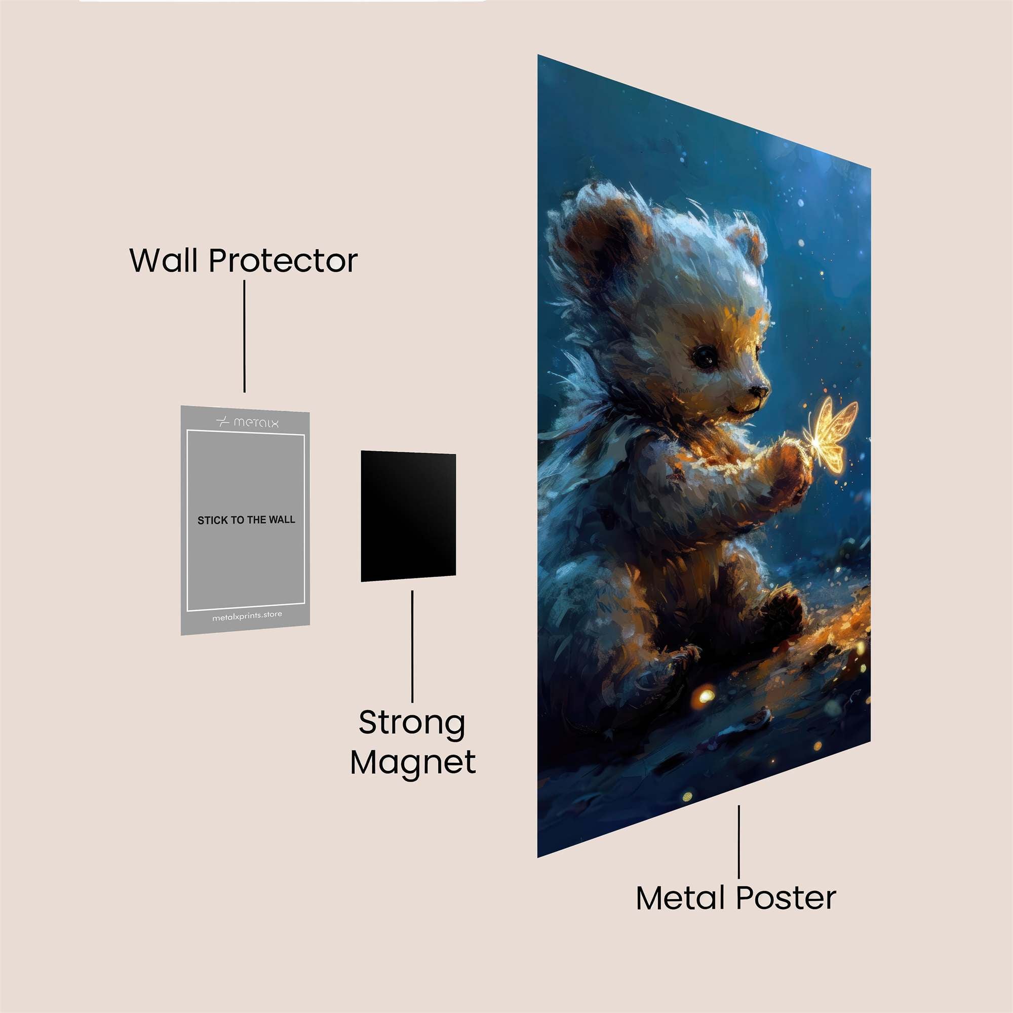 Teddy Enchantment Safe Wall Magnetic / M