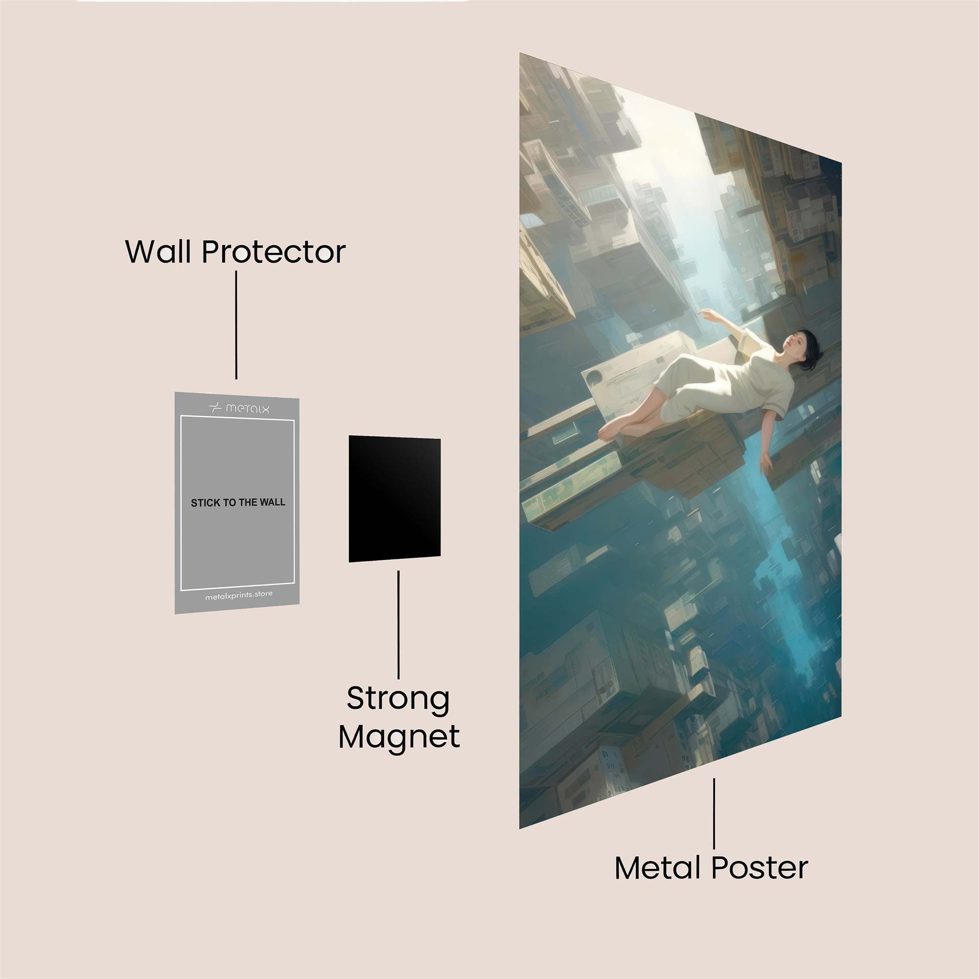 City Dream Safe Wall Magnetic / M