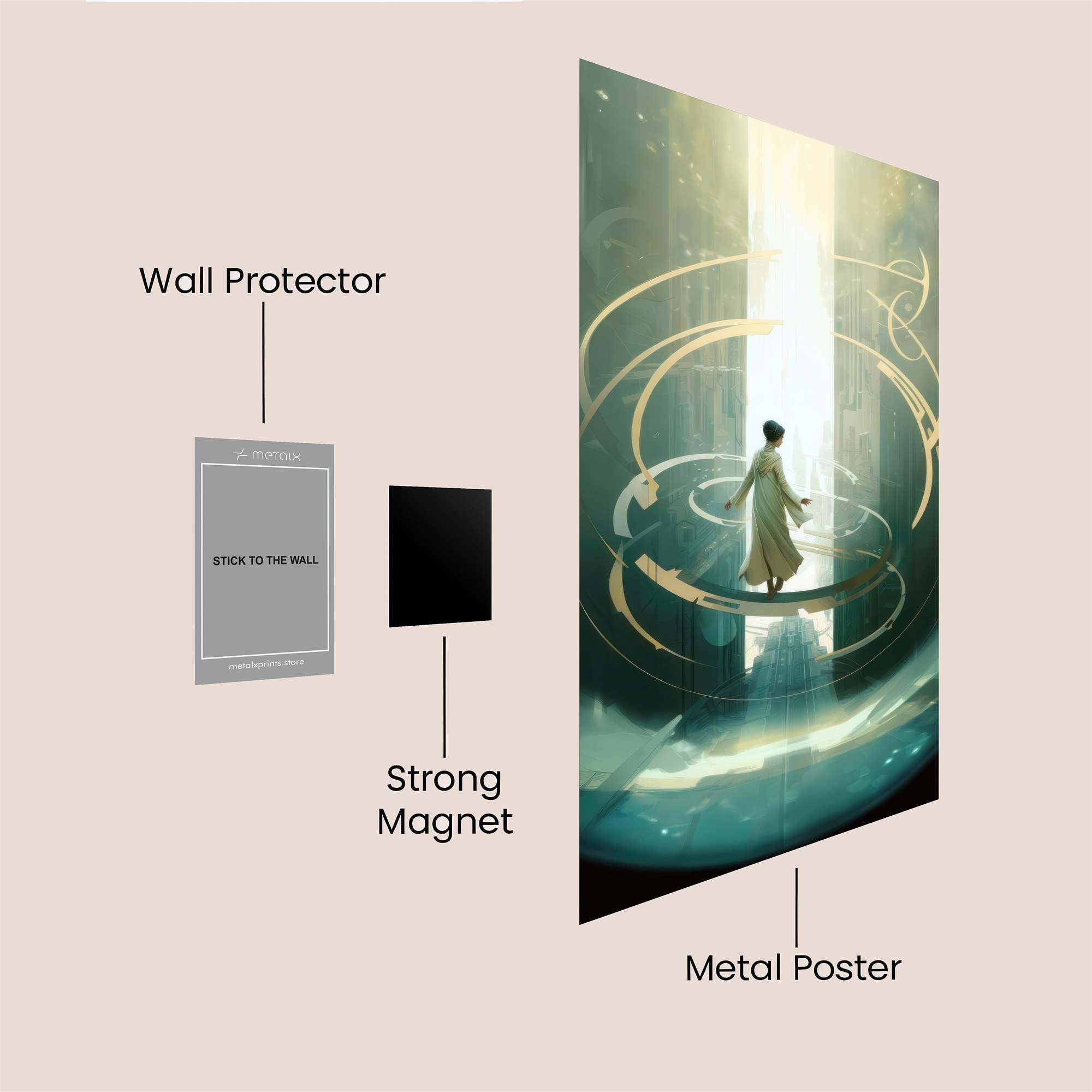 Portal Serenity Safe Wall Magnetic / M