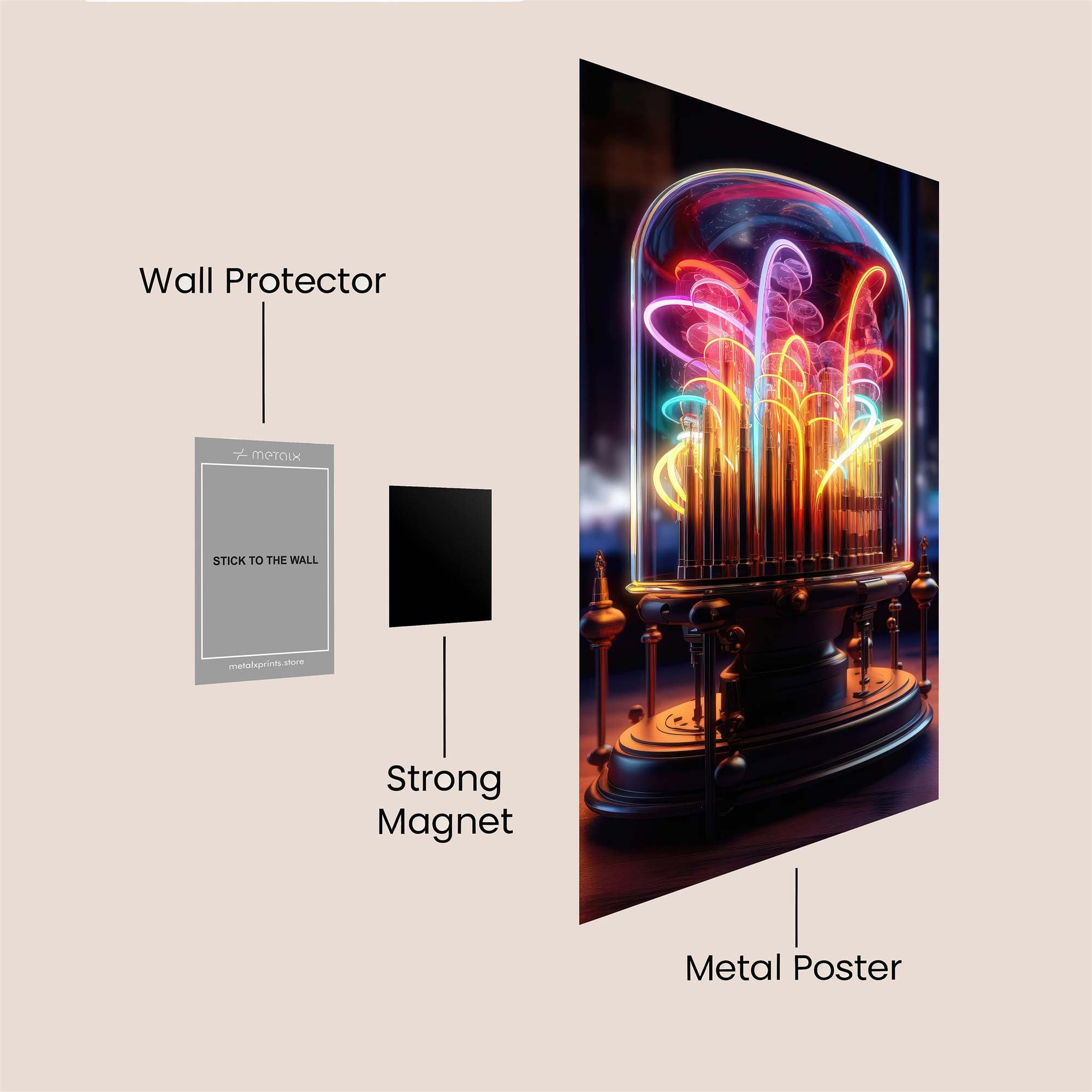 Neon Dream Safe Wall Magnetic / M