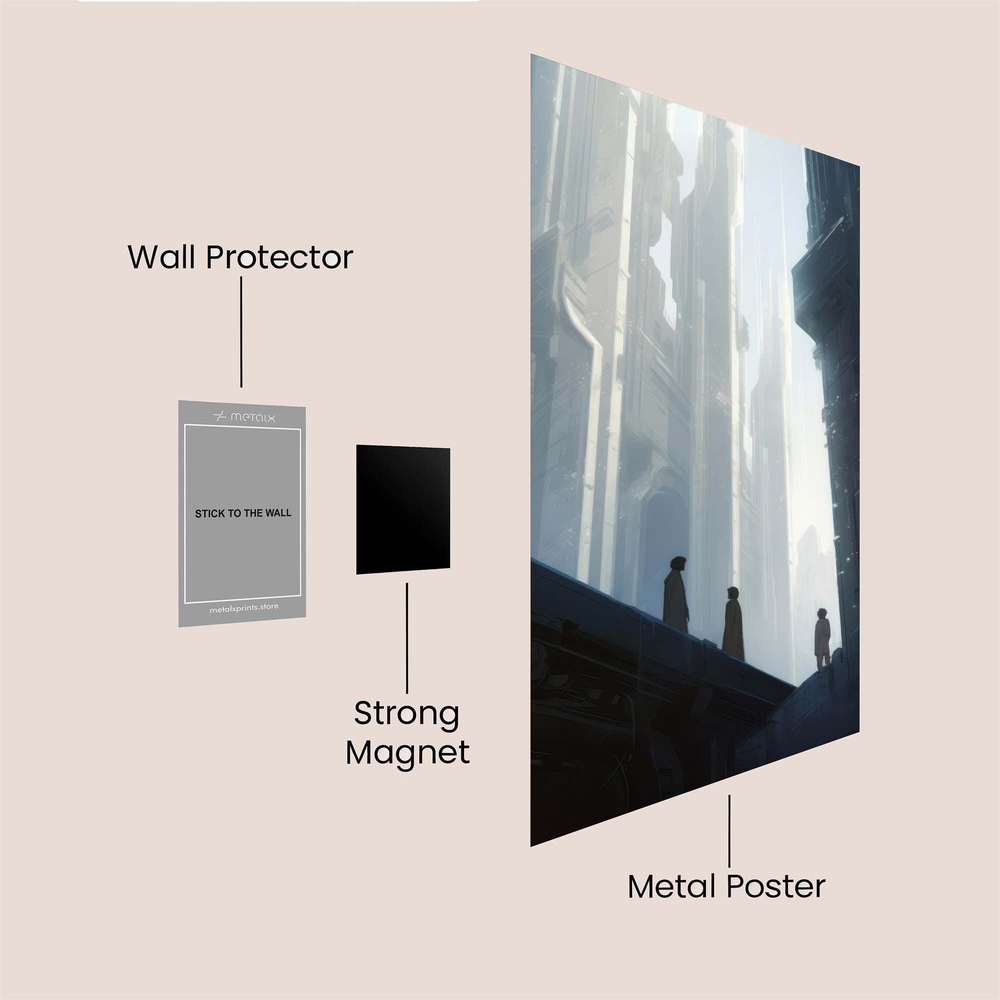 Skyward Serenity Safe Wall Magnetic / M